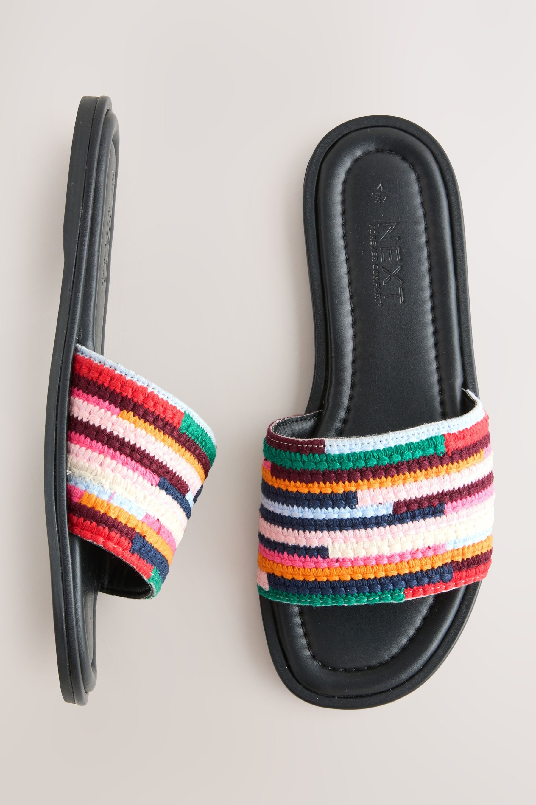 Next Forever Comfort® Pantoletten in Weboptik Pantolette (1-tlg)