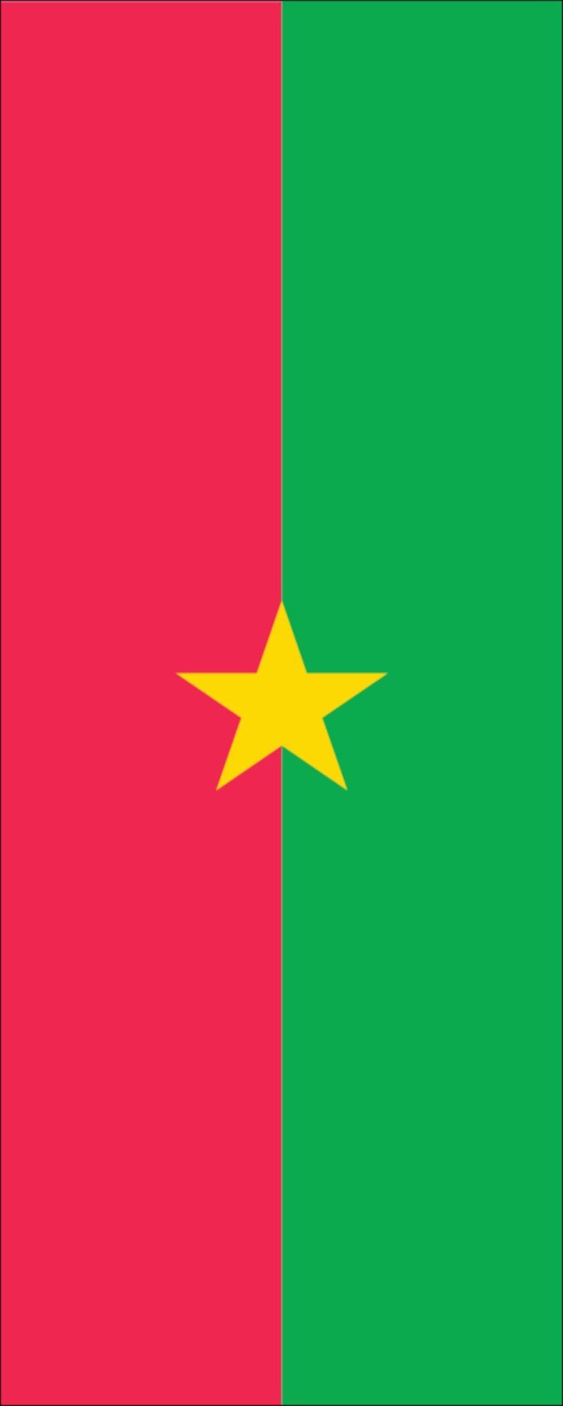 flaggenmeer Flagge Flagge Burkina Faso 110 g/m² Hochformat