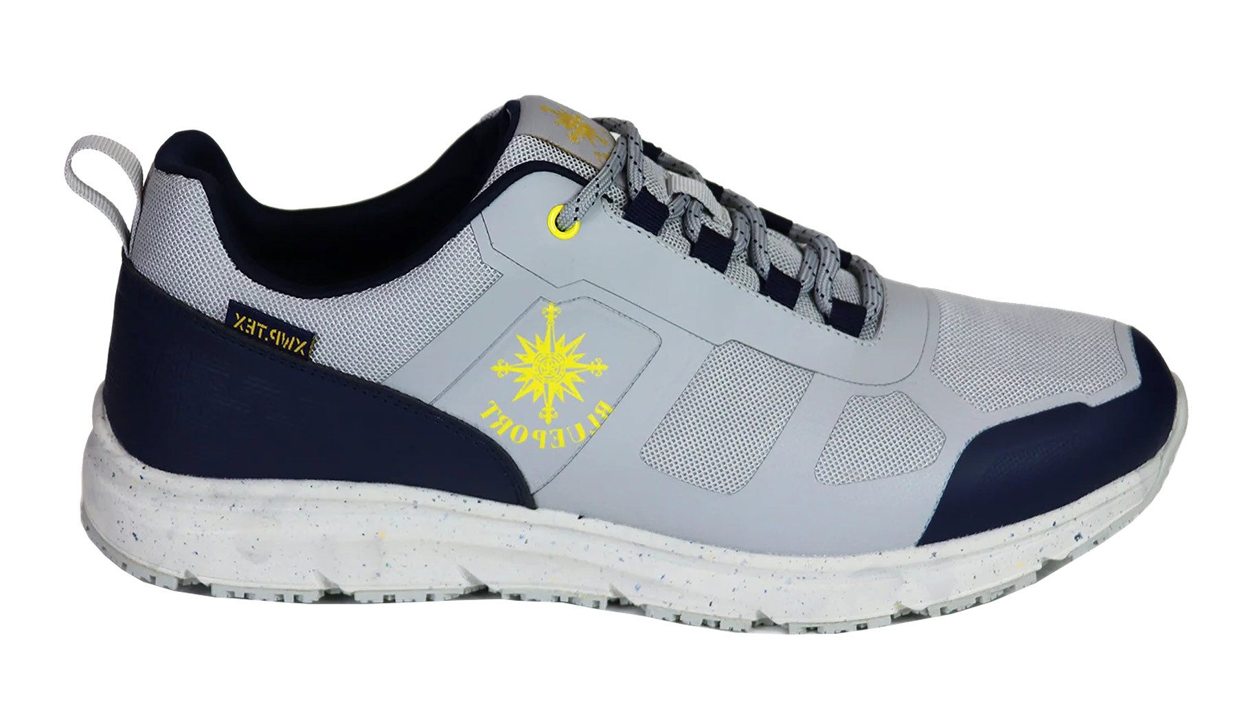BluePort Blueport Grip XWP – dichter & rutschfester Bootsschuh Grau / Blau, 38 Bootsschuh