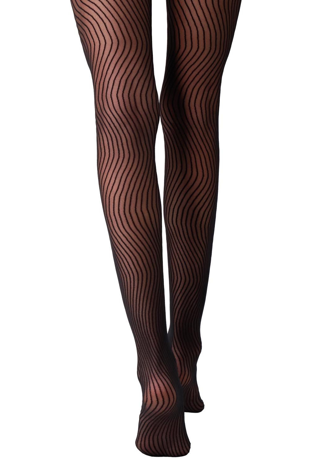 Oroblú Feinstrumpfhose in modernem Design WAVES 20 DEN 20 DEN (1 St. 1er-Pack) transparent & matt