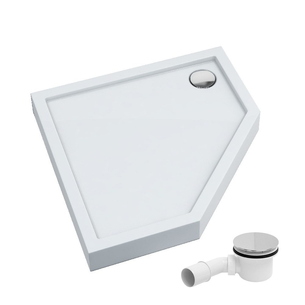 Aquabad® Duschwanne Komplettset ULTIMA Smooth White, günstig online kaufen