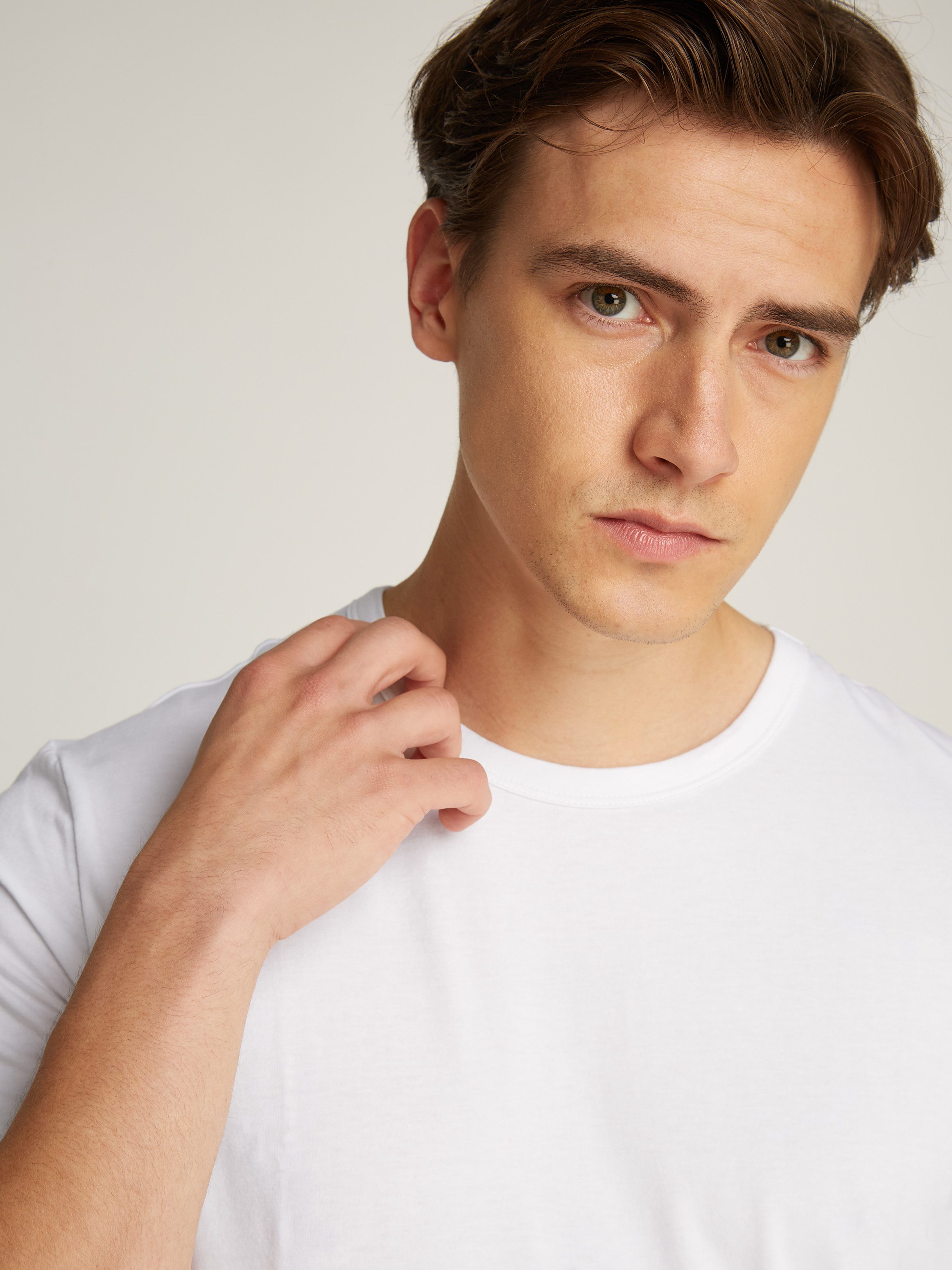 Calvin Klein Underwear T-Shirt SHORT SLEEVE CREW NECK 3PK (Packung, 3-tlg., 3er-Pack) mit Logo am Saum