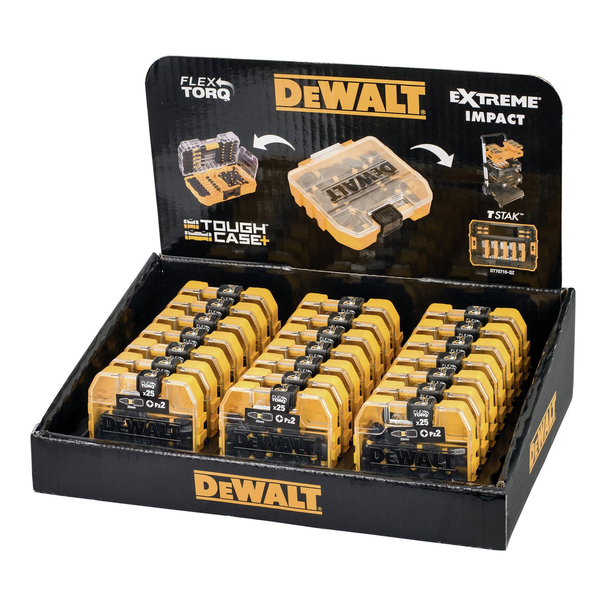 DeWalt Bit-Set DEWALT EXTREME FLEXTORQ BitSet 25 mm, Pz2