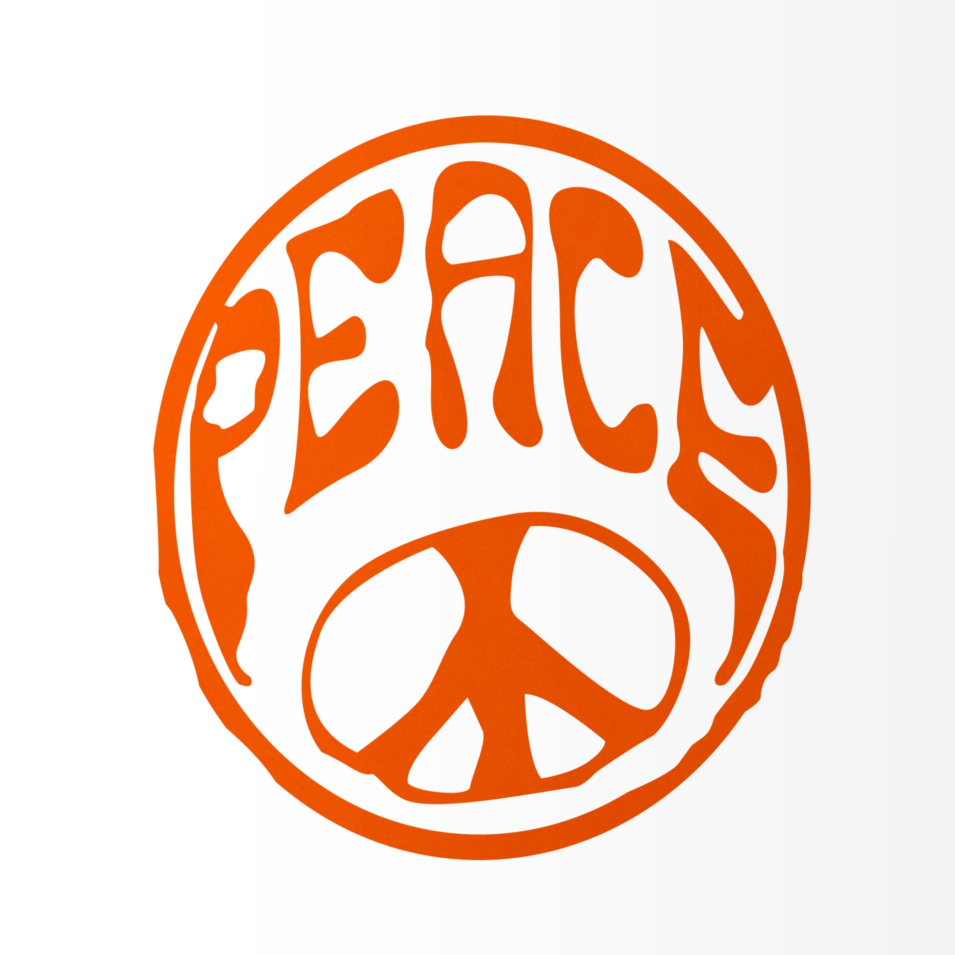 Nomiro Aufkleber Hippie Peace 88 x 90 mm, (1tlg), konturgeschnitten, ohne Hintergrund