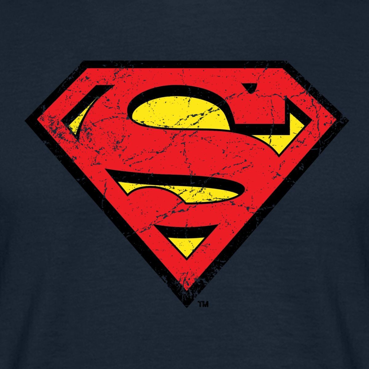 Spreadshirt T-Shirt DC Comics Superman Logo Used Look Karneval Männer T-Shirt (1-tlg)