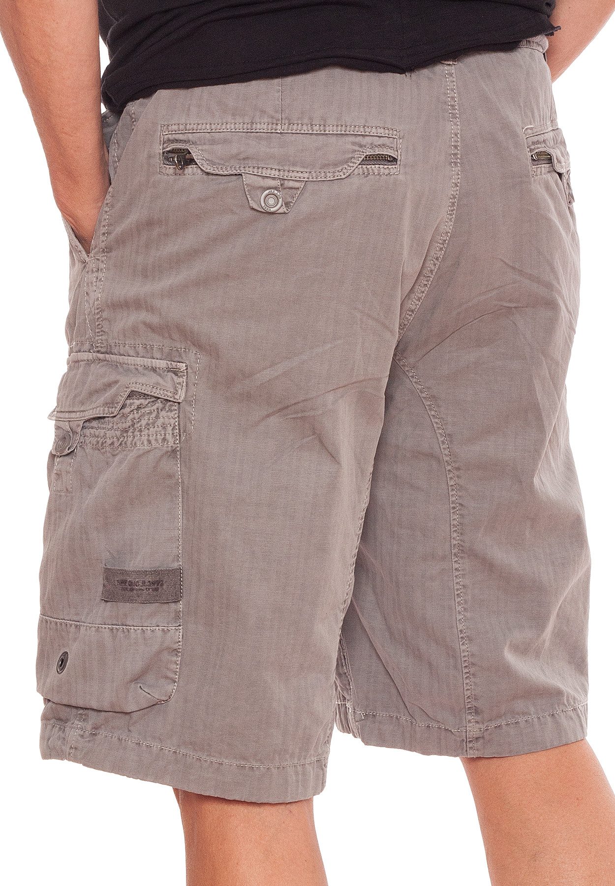 Jet Lag Cargoshorts mit Gürtel und vielen verschließbaren Taschen