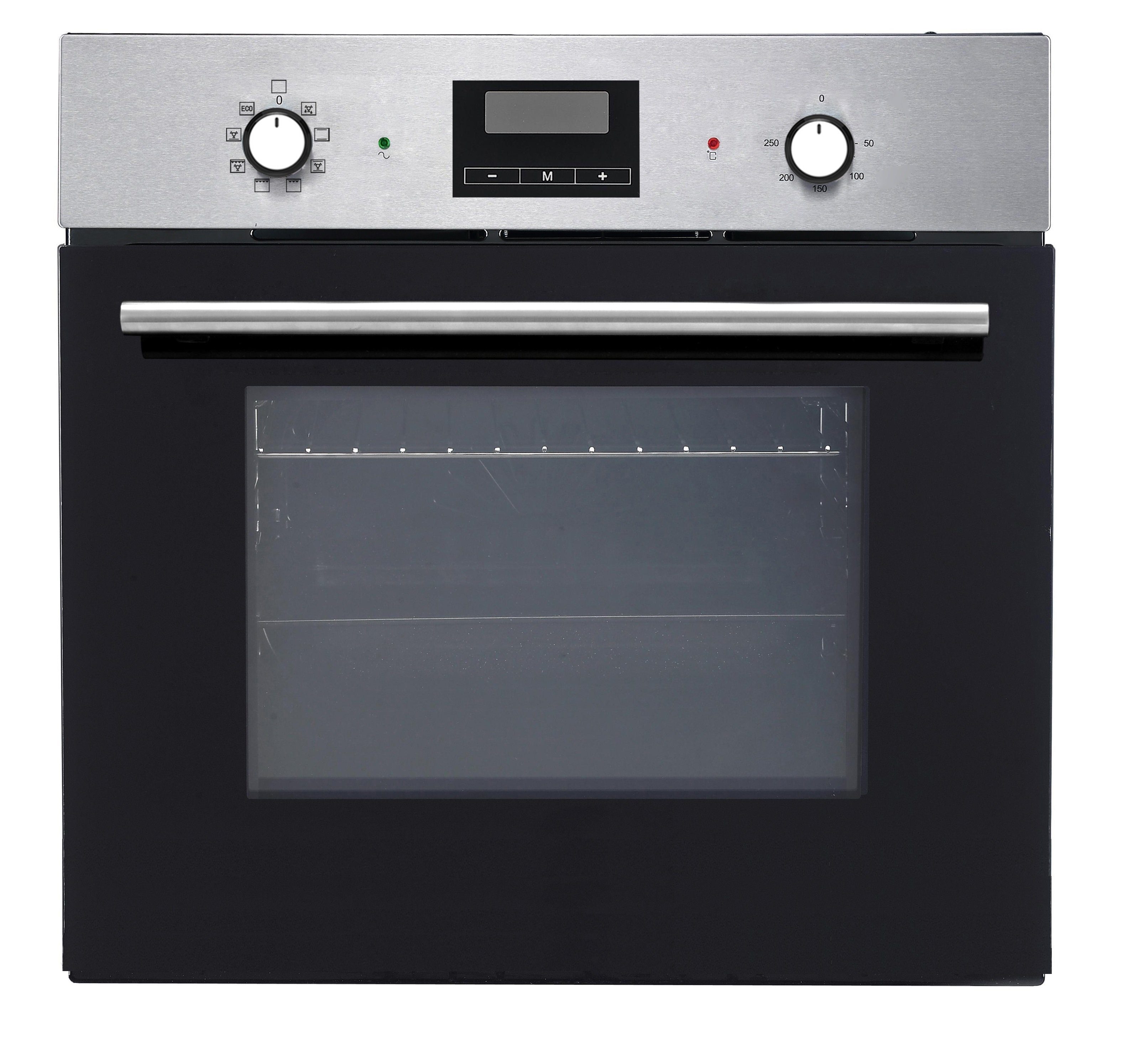 PKM Einbaubackofen PKM Einbaubackofen F7-2 Digi mit Display und Timer, 8 Funktionen, mit Backauszug, Digital Display, Timer Funktion, 8 Backofen Funktionen, 54 Liter