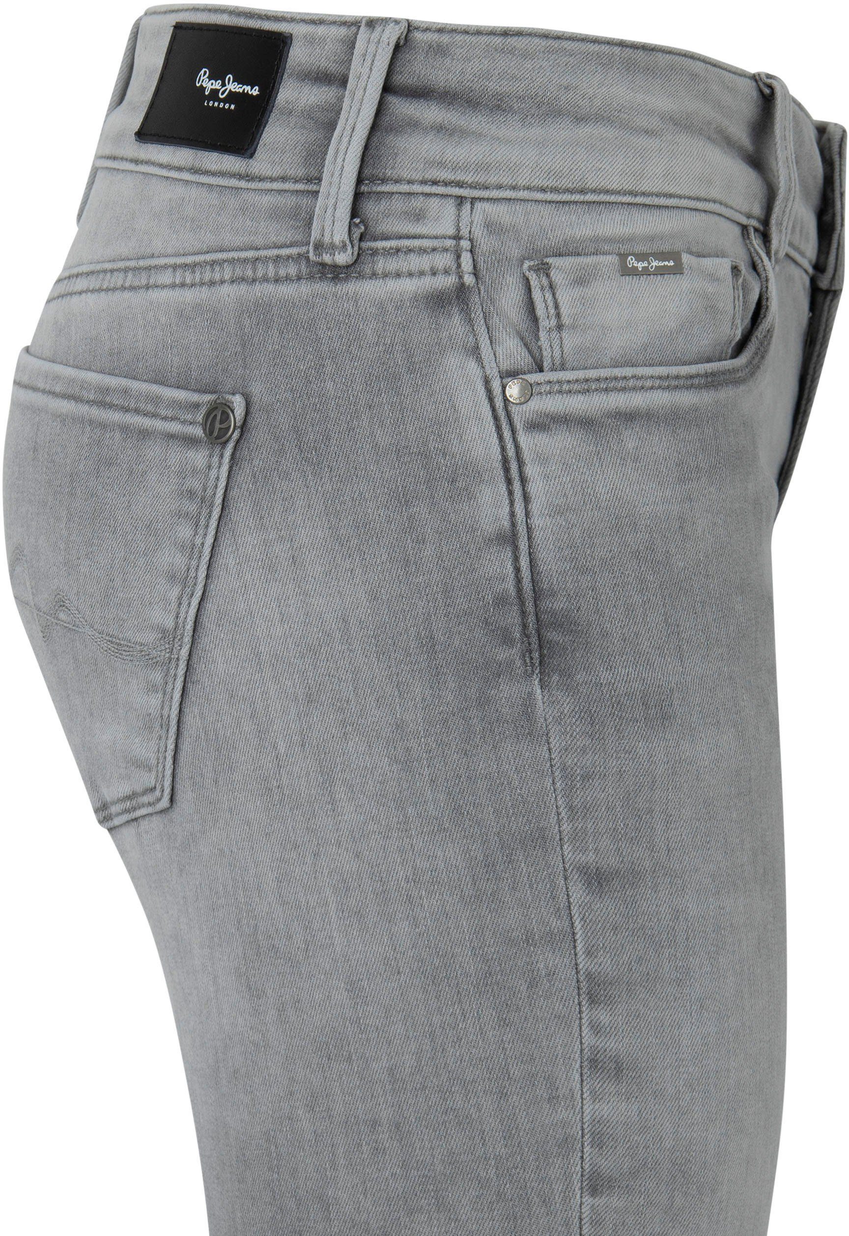 Pepe Jeans Skinny-fit-Jeans SOHO und light grey 5-Pocket-Stil Bund Stretch-Anteil mit im 1-Knopf