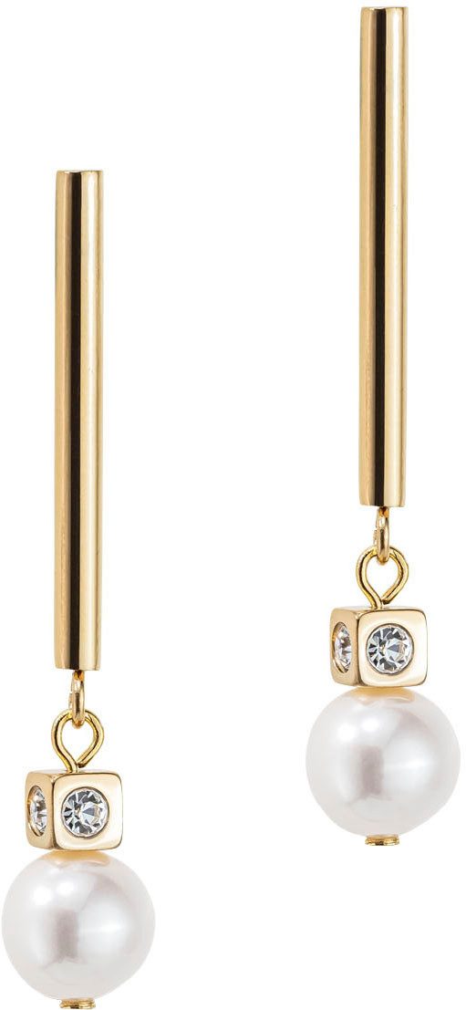 COEUR DE LION Paar Ohrstecker Schmuck Geschenk Edelstahl Asymmetrie Würfelk günstig online kaufen