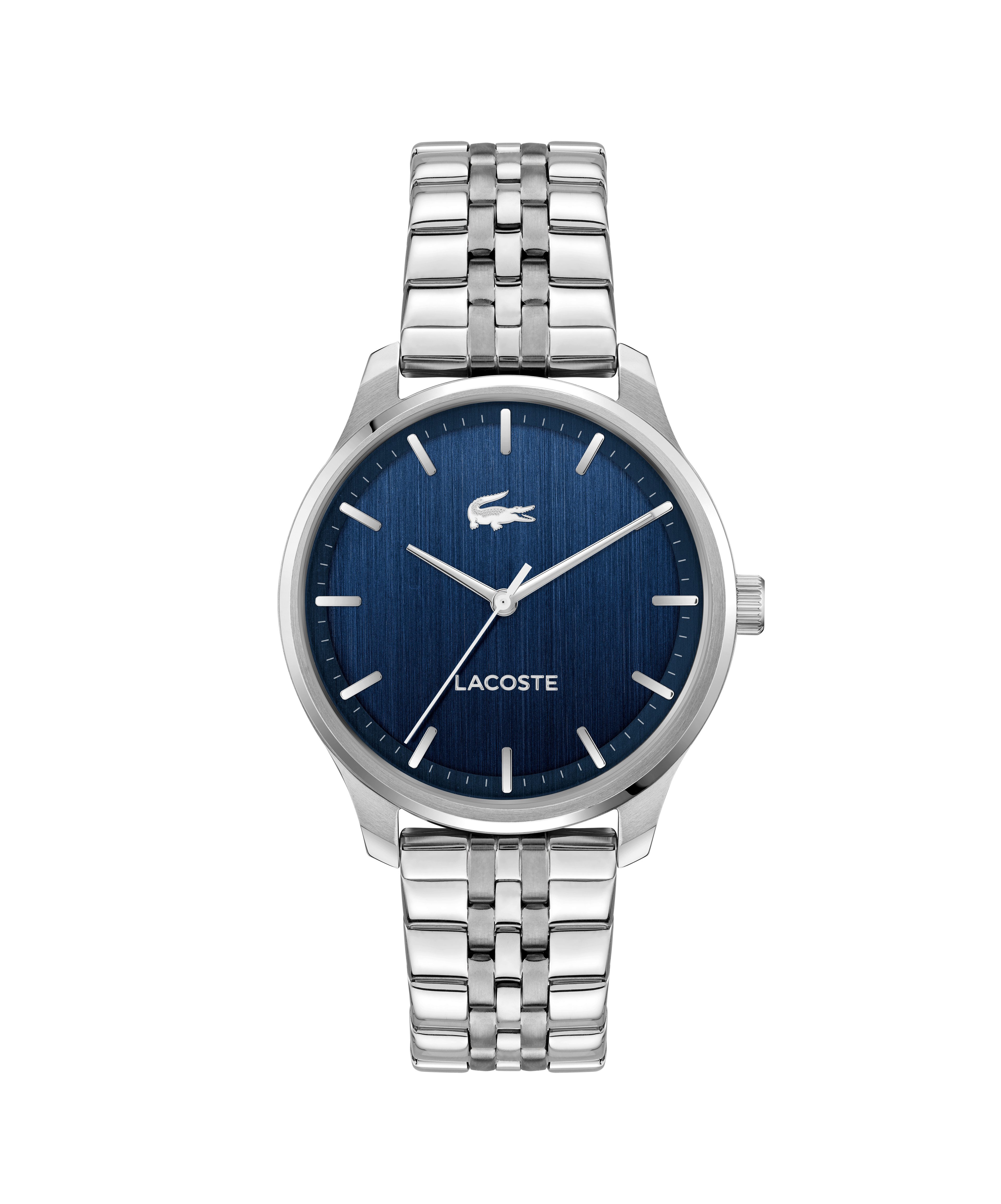 Lacoste Quarzuhr Lisbon 2011478, Armbanduhr, Herrenuhr, Edelstahlarmband, analog