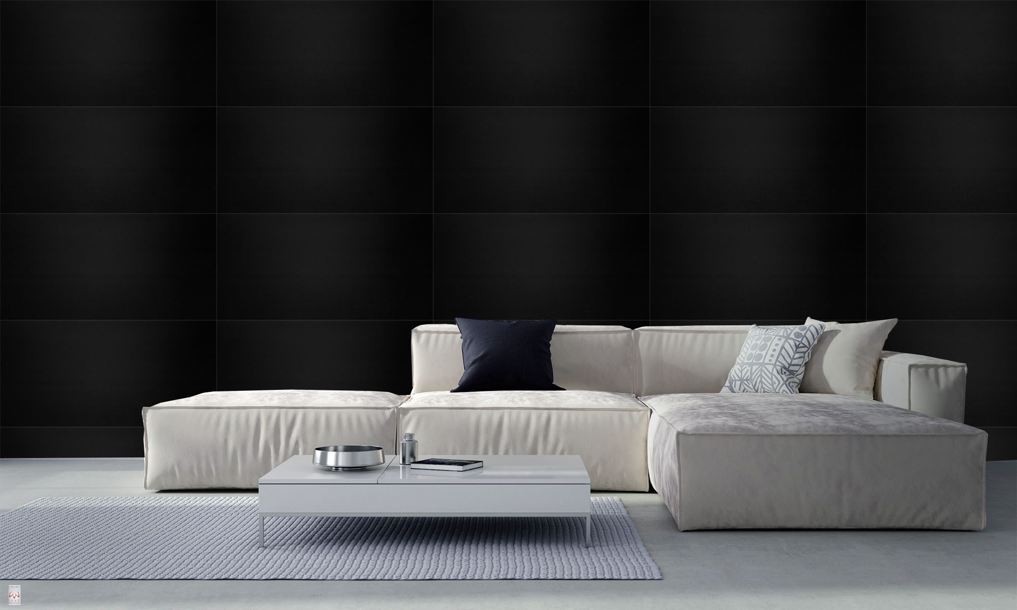 IKHEMalarka 3D Wandpaneel Betonoptik Marmor Ziegel aus Polystyrol Styropor XPS, BxL: 50,00x100,00 cm, 0,50 qm, (1 Stück, 0,5m) Deckenpaneelen - 3mm dick - 100x50cm