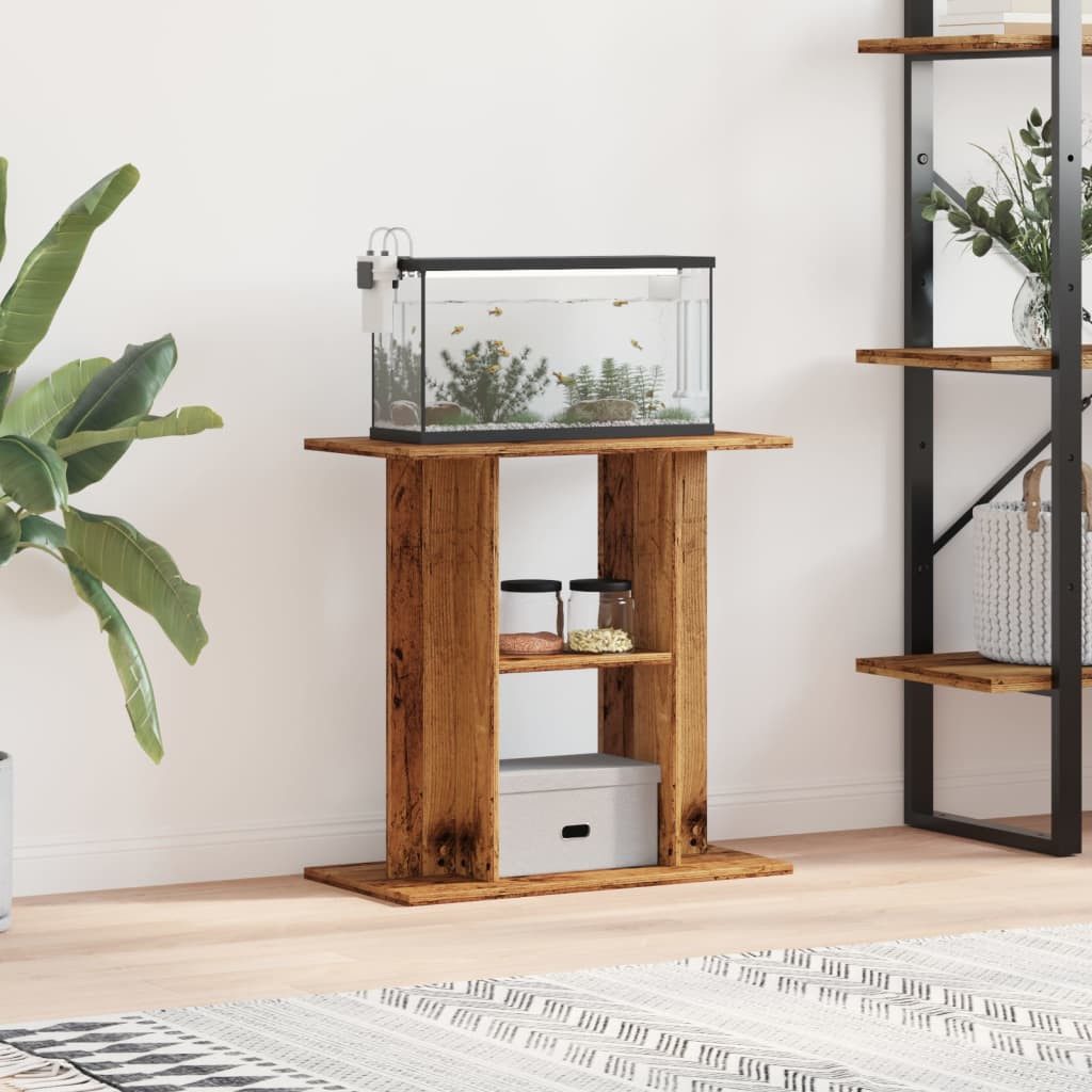 vidaXL Aquariumunterschrank 60 x 30 x 60 cm Aquariumständer Altholz-Optik 60x30x60 cm Spanplatte T