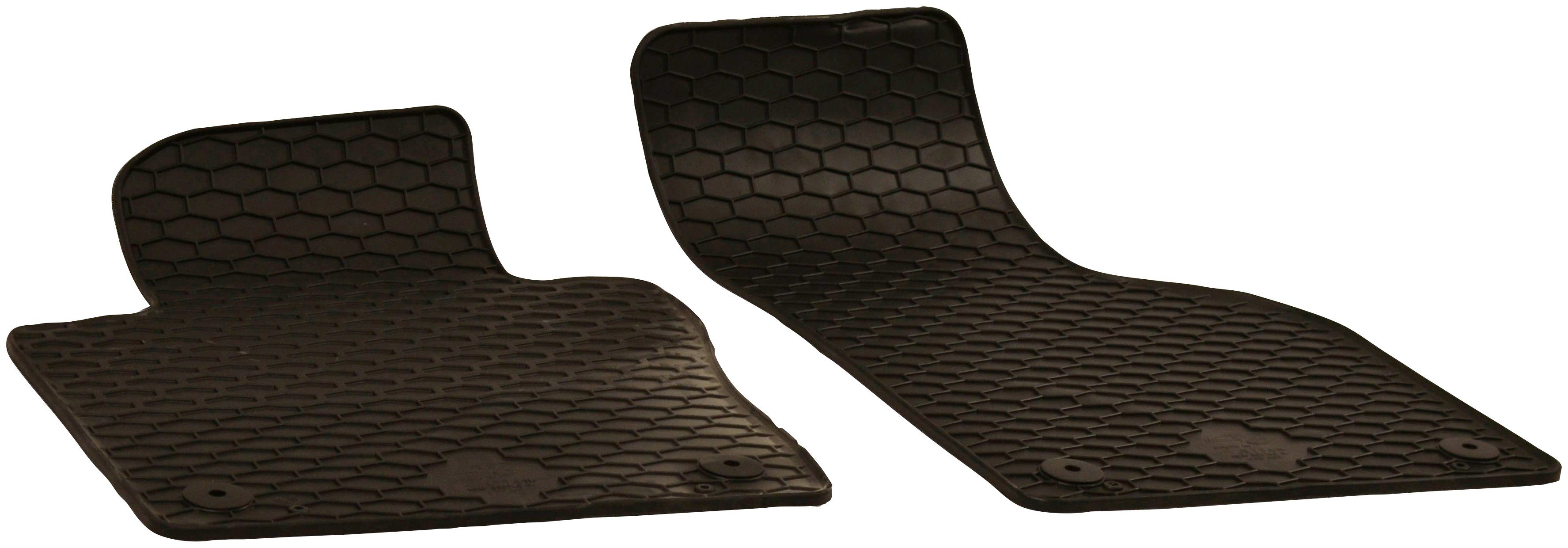 WALSER Passform-Fußmatten (2 St), für VW Beetle Cabrio, Schrägheck, für VW  Beetle 2011-2019