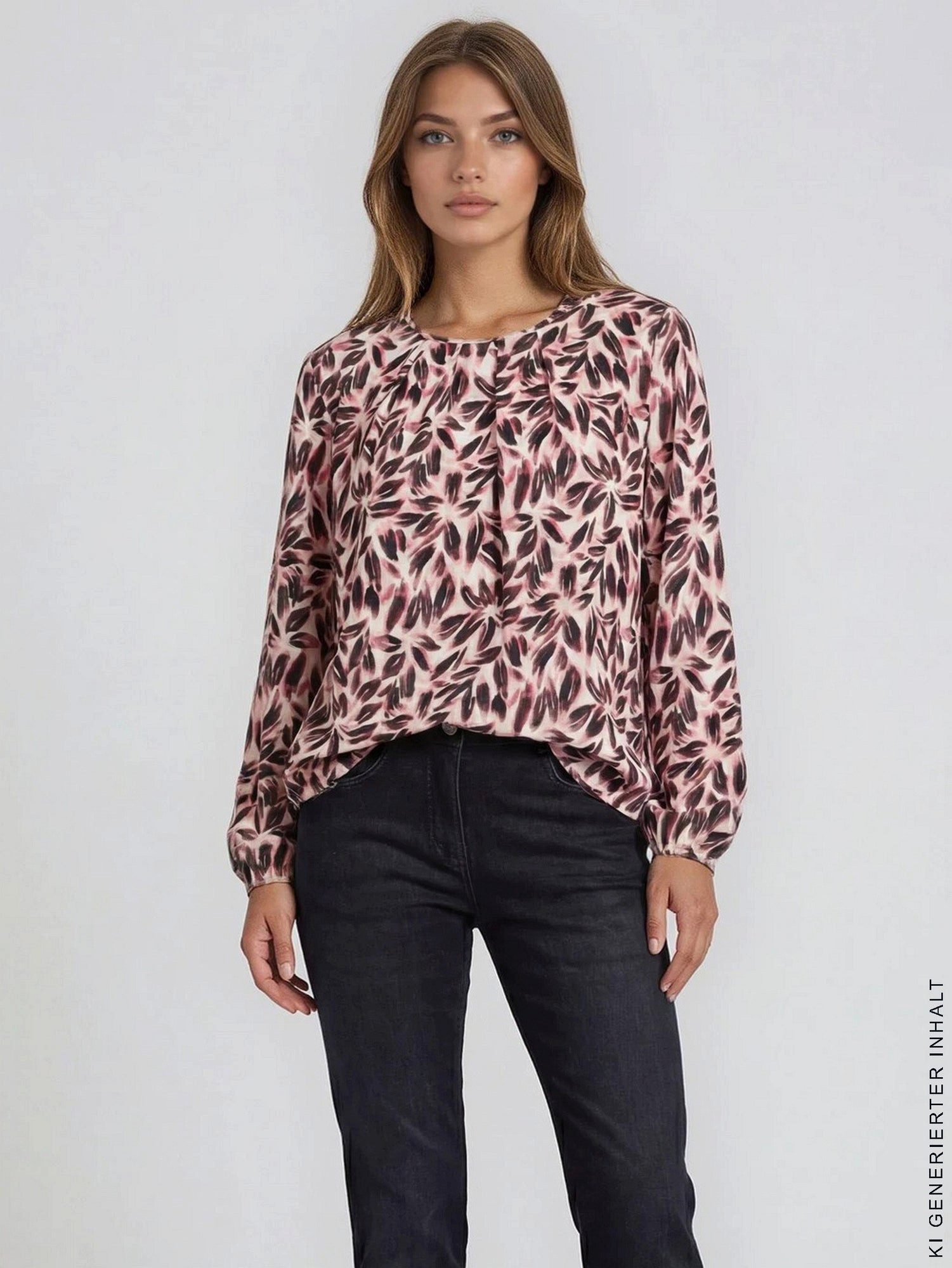 Hajo Blusenshirt Bluse Blütenprint