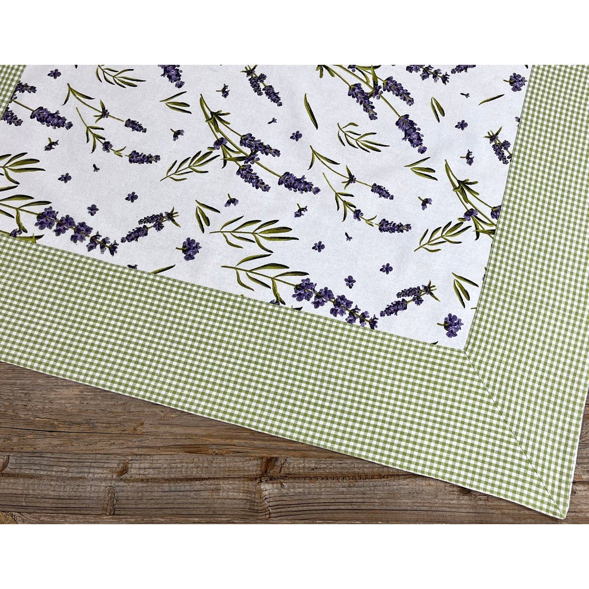 matches21 HOME & HOBBY Tischdecke Tischdecke LAVINA Landhaus Lavendel Druck lila 100x100 cm (1-tlg)
