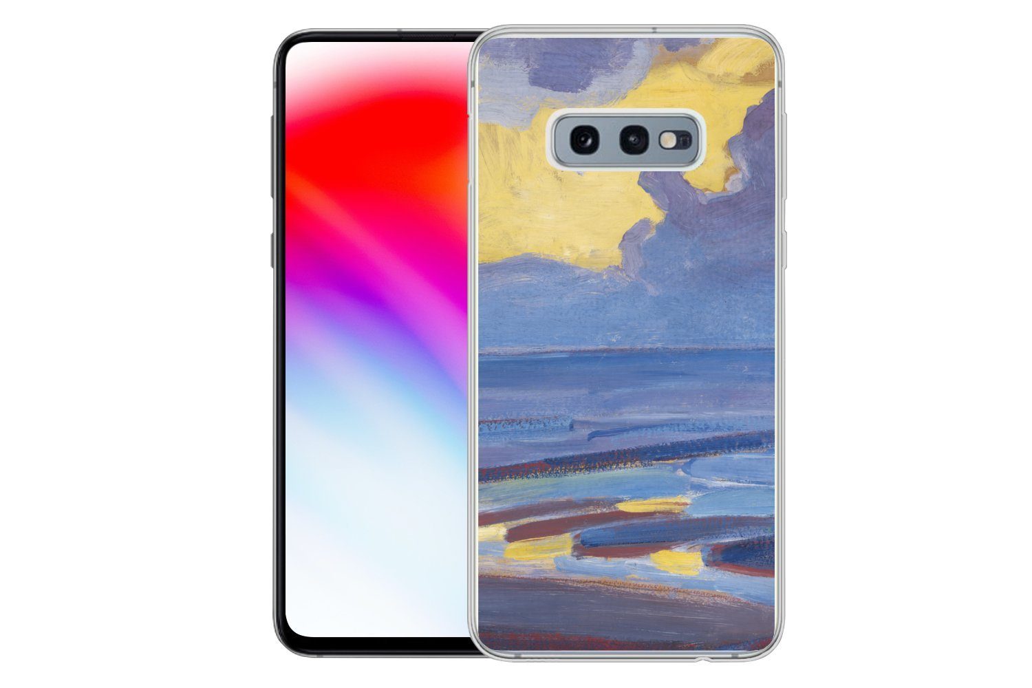 MuchoWow Handyhülle für Samsung Galaxy S10e Am Meer - Piet Mondrian, Phone Case, Silikon, Schutzhülle Dünn