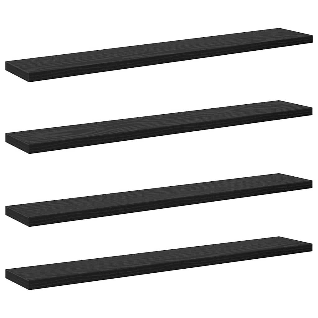 vidaXL Bücherregal Regalbrett 4 pcs Schwarz günstig online kaufen