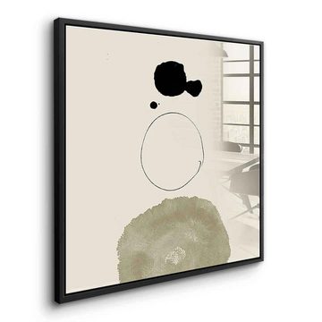 DOTCOMCANVAS® Acrylglasbild Zen - Acrylglas, Acrylglasbild Zen beige moderne abstrakte Kunst Druck Wandbild