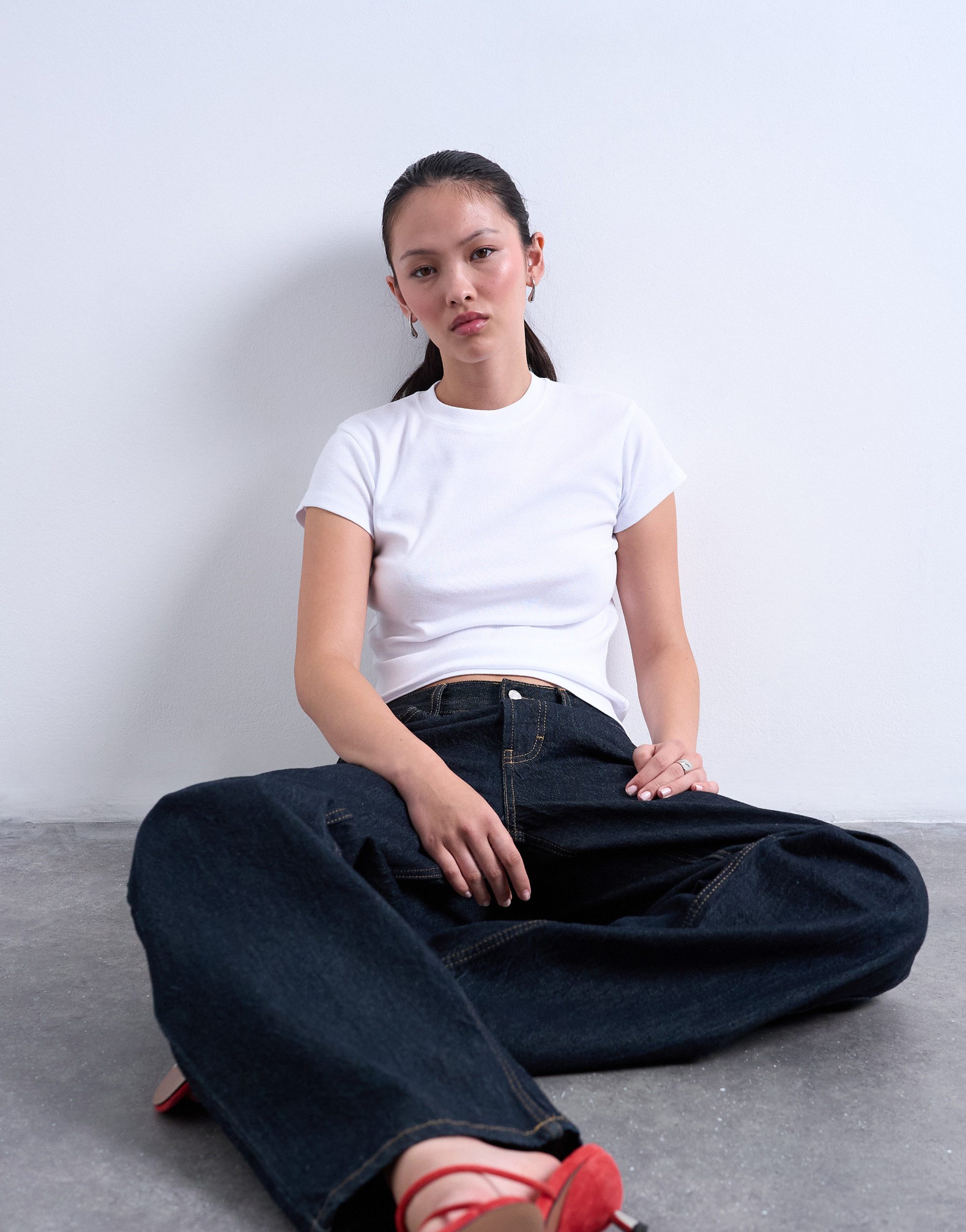 TOPSHOP Rundhalsshirt TSEVERYDAY SS TOP JRS NOOS Baumwolle, regular fit