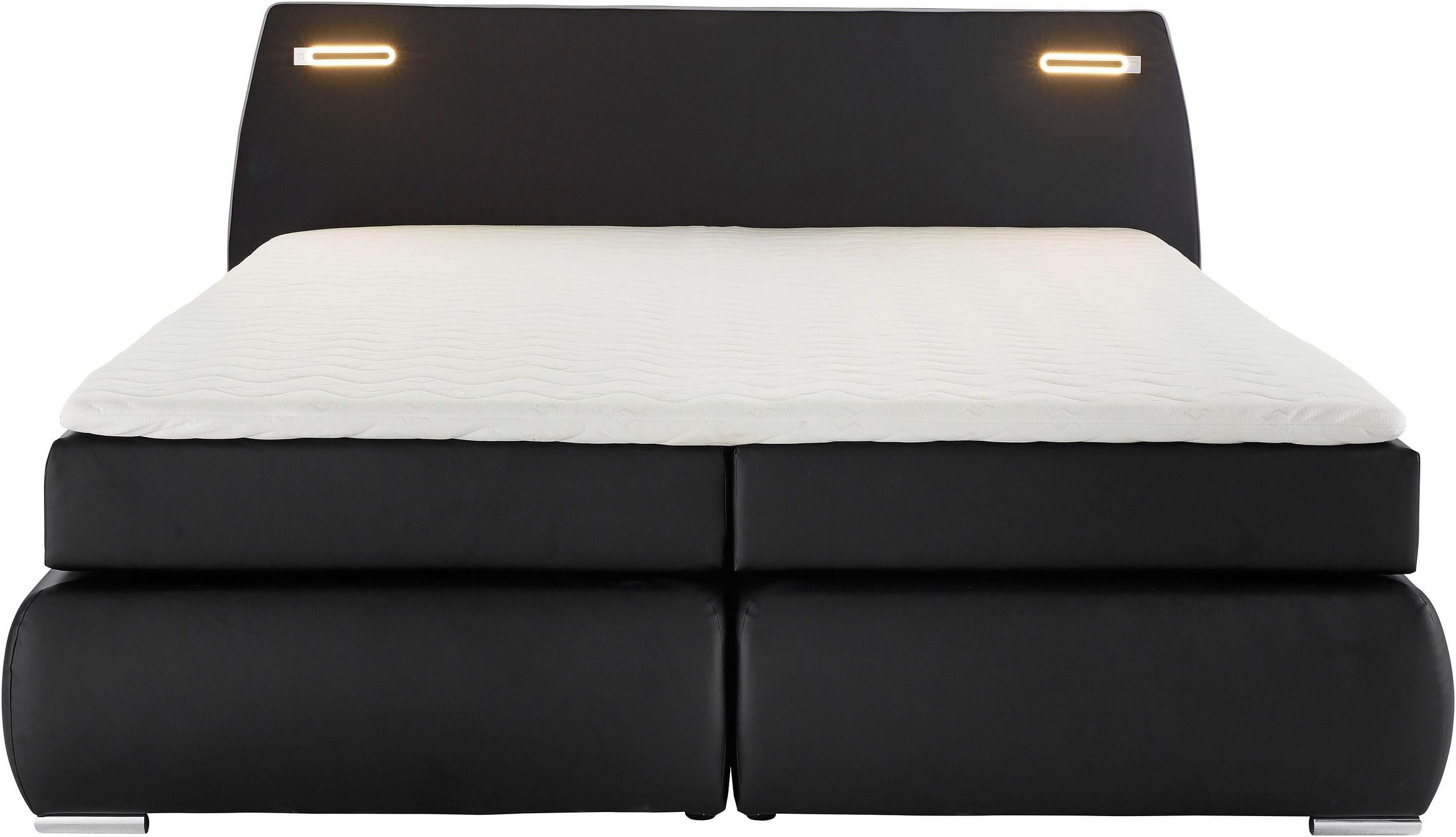 INOSIGN Boxspringbett BLACK&WHITE - Kunstleder - Softlux