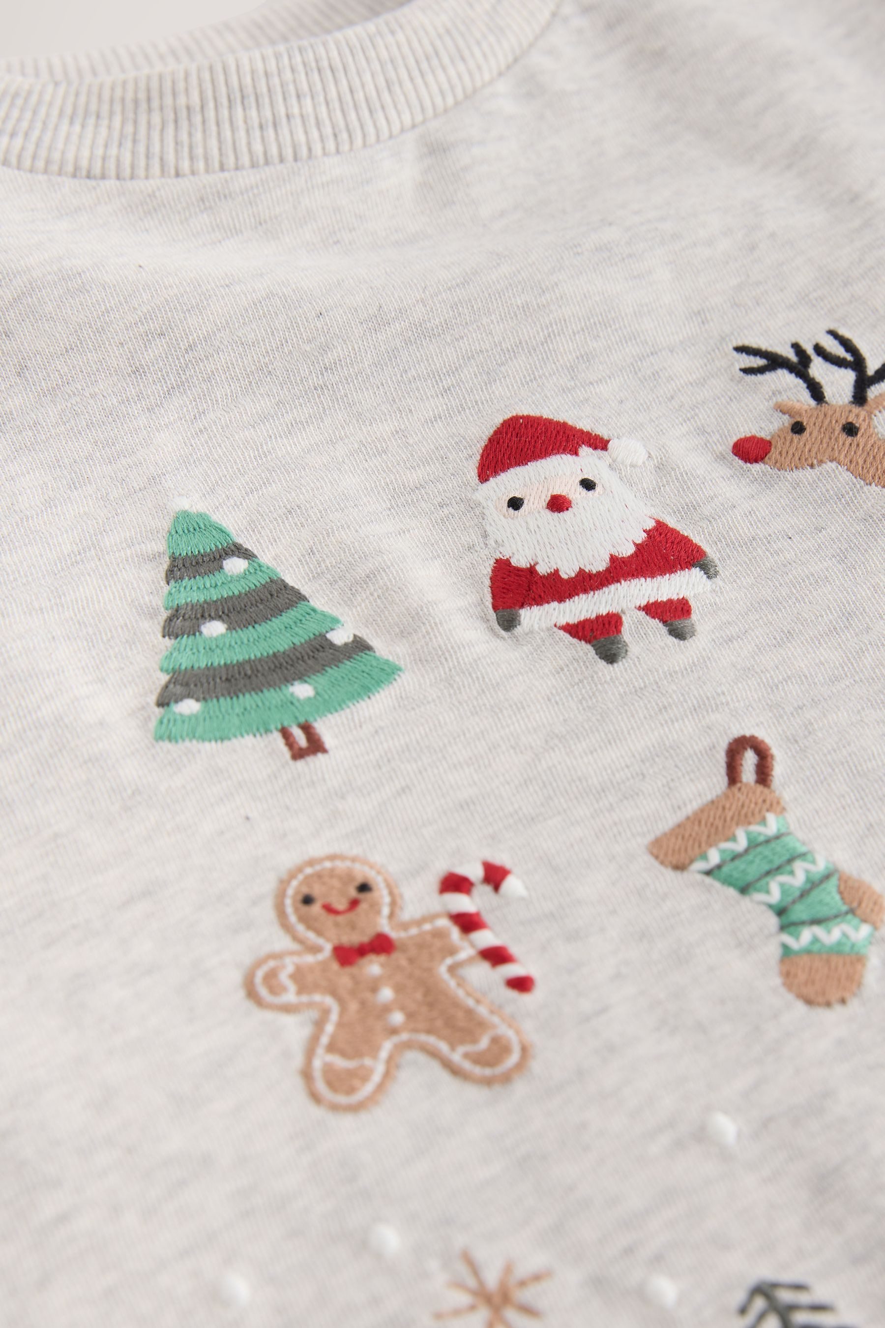 Next Langarmshirt Langärmeliges Weihnachtsshirt (1-tlg) – Bild 4 von 5