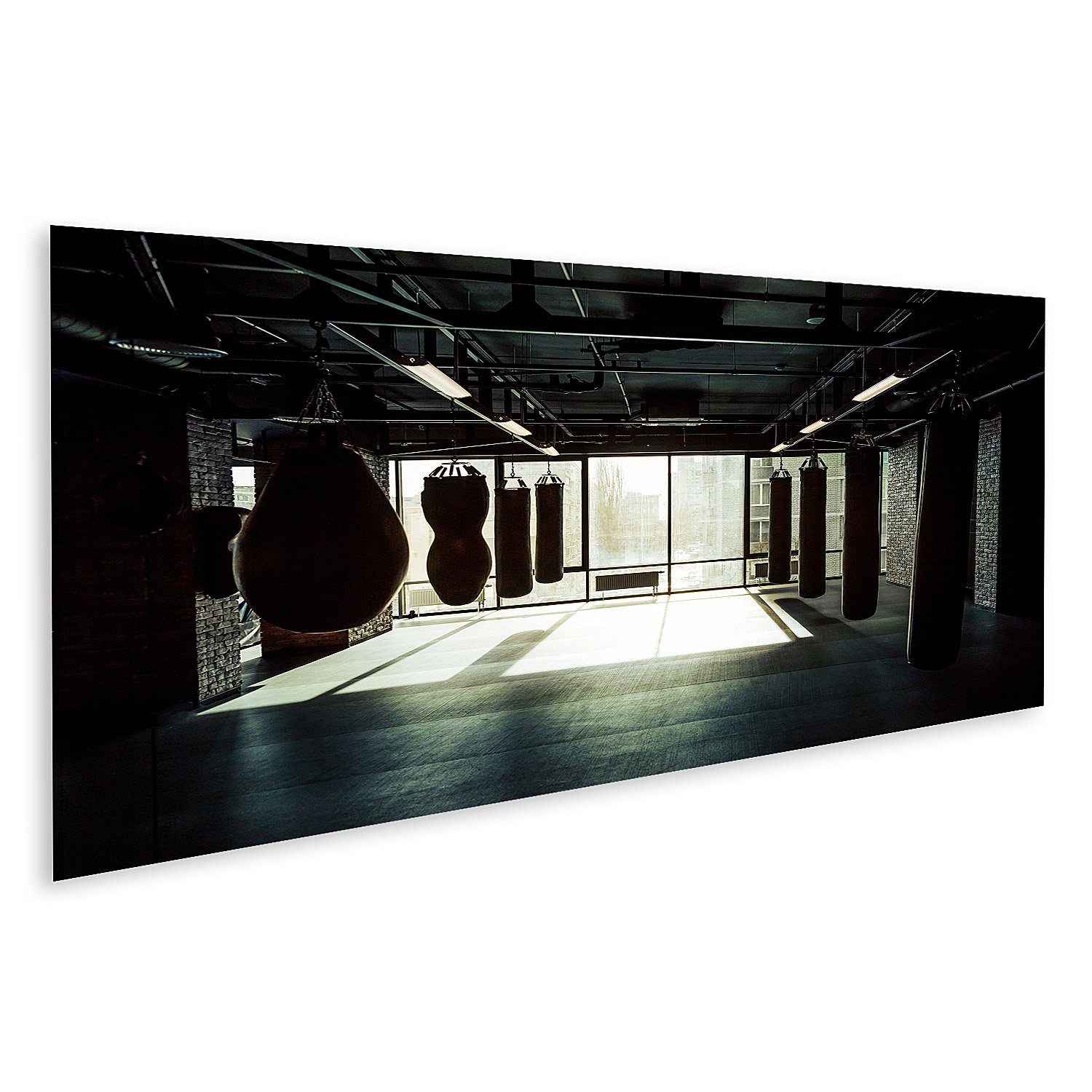islandburner Leinwandbild Bild auf Leinwand fitnessstudio boxen boxring boxerin kampf kunst kuns