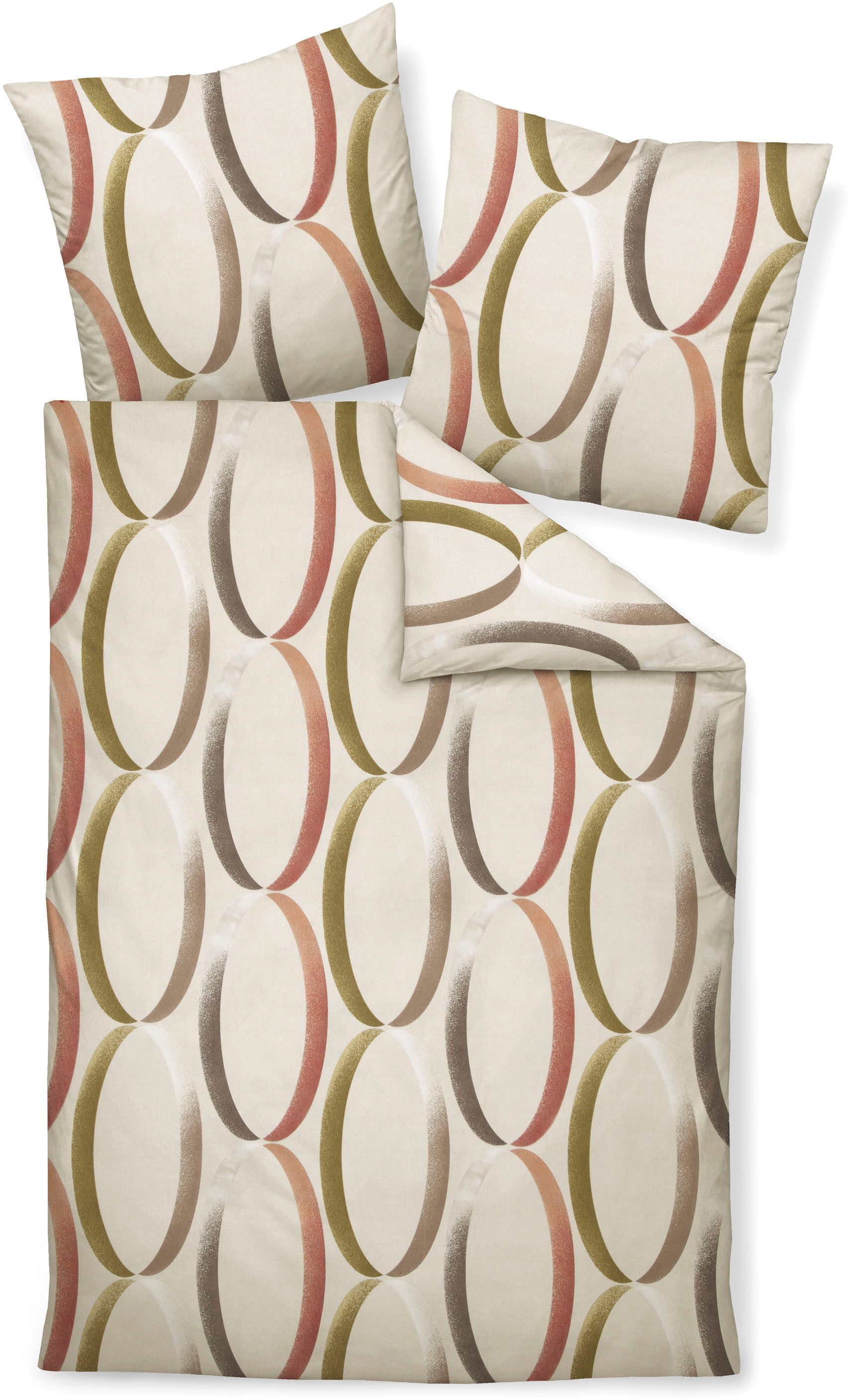 Janine Janine Feinbiber Bettwäsche DAVOS 65156 taupe siena Größe:  240x220 günstig online kaufen
