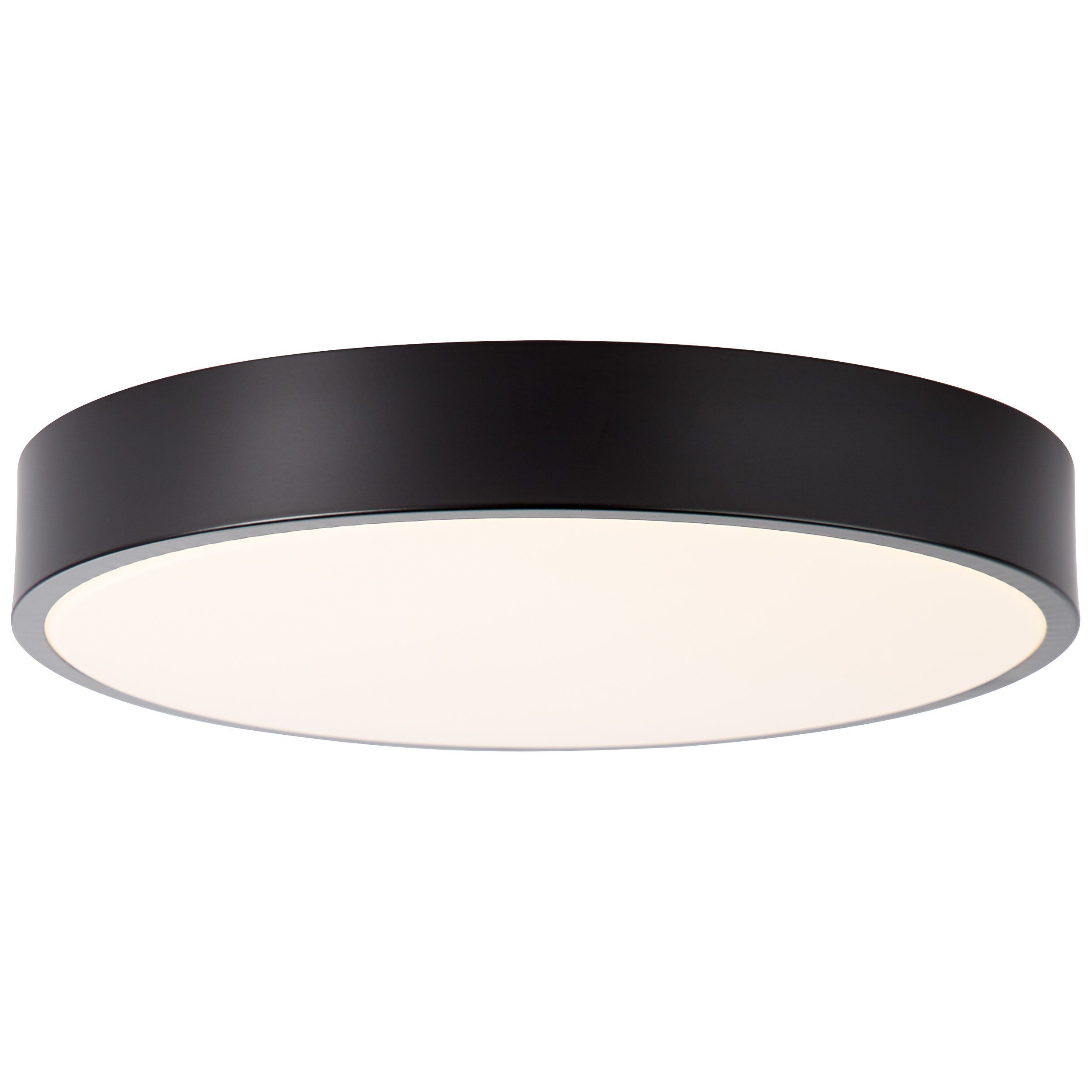 Brilliant Deckenleuchte Slimline, LED fest integriert, Warmweiß, LED Deckenlampe 33cm weiß/schwarz