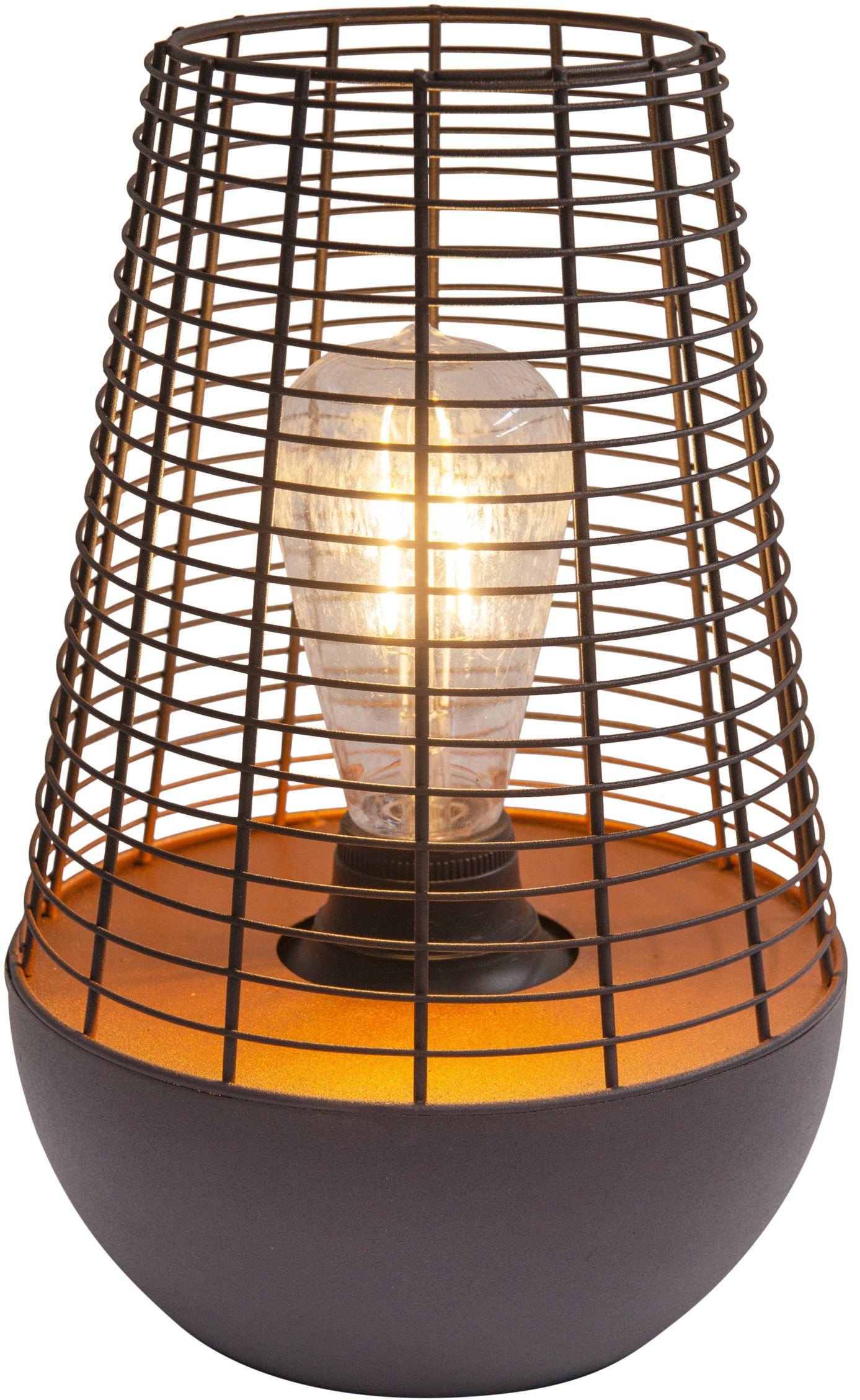 näve Gartenleuchte Balumo, Timerfunktion, LED fest integriert, Warmweiß, incl. Timer (6h an und 18h aus),Material: Eisen,incl. Schiebeschalter