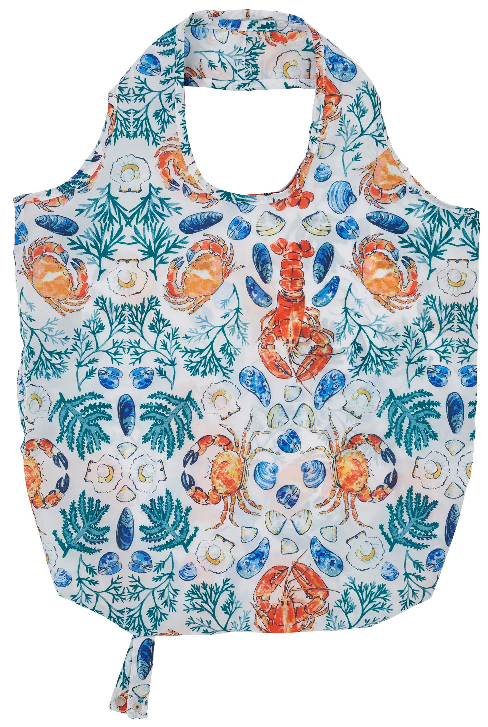 Ulster Weavers Einkaufsbeutel Shellfish, faltbare Einkaufstasche incl. Tragegriffe ca.46x61cm Roll-up-Tasche