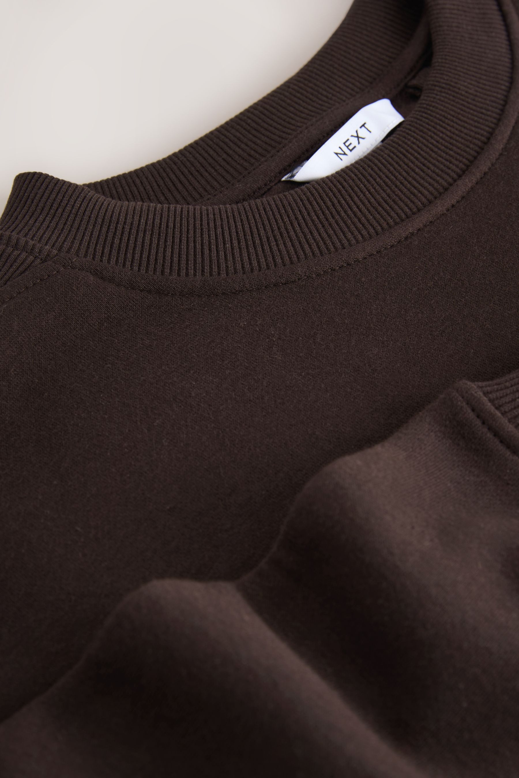 Next Longsweatshirt Angerautes Relaxed Fit Oversized-Sweatshirt (1-tlg)