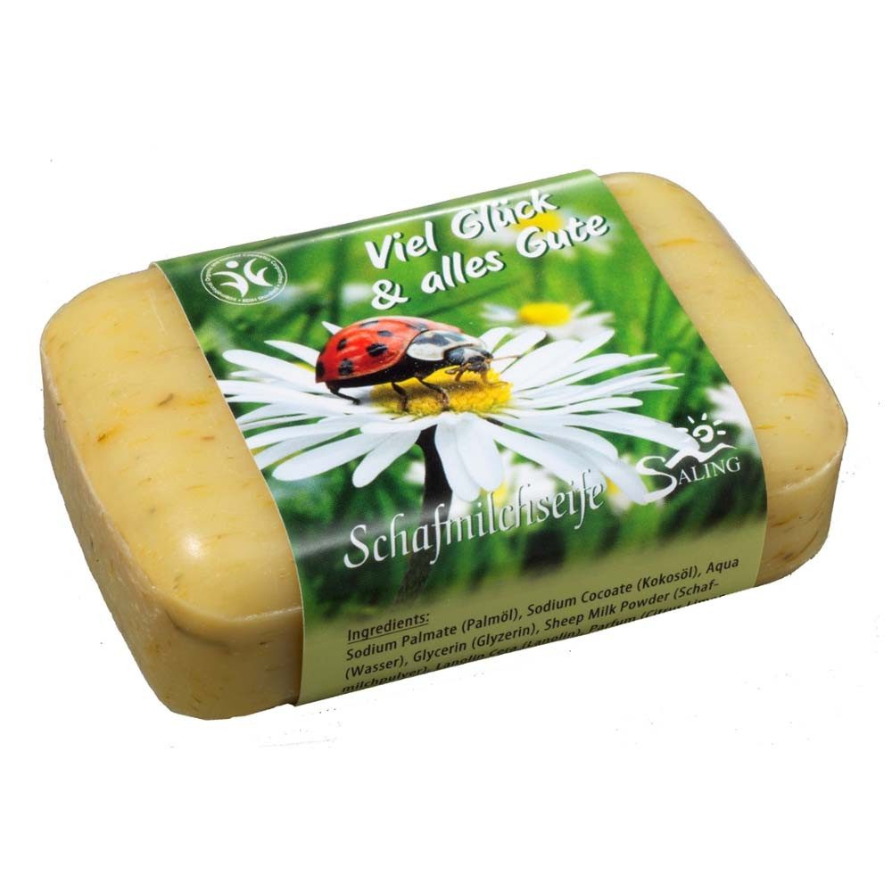 Saling Handseife Schafmilchseife - Viel Glück & alles Gute 100g
