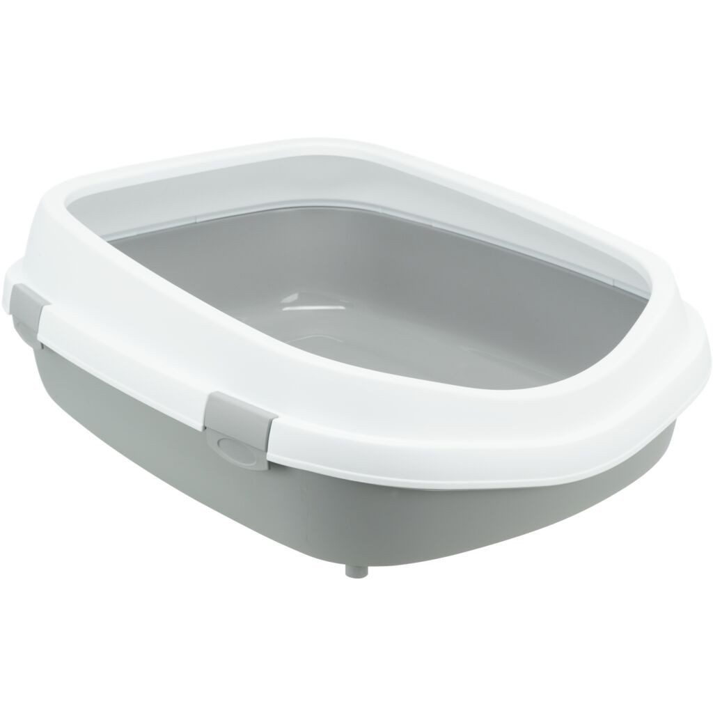 TRIXIE Katzentoilette Katzentoilette Primo XXL - grau/weiß - 56 × 25 × 71 cm