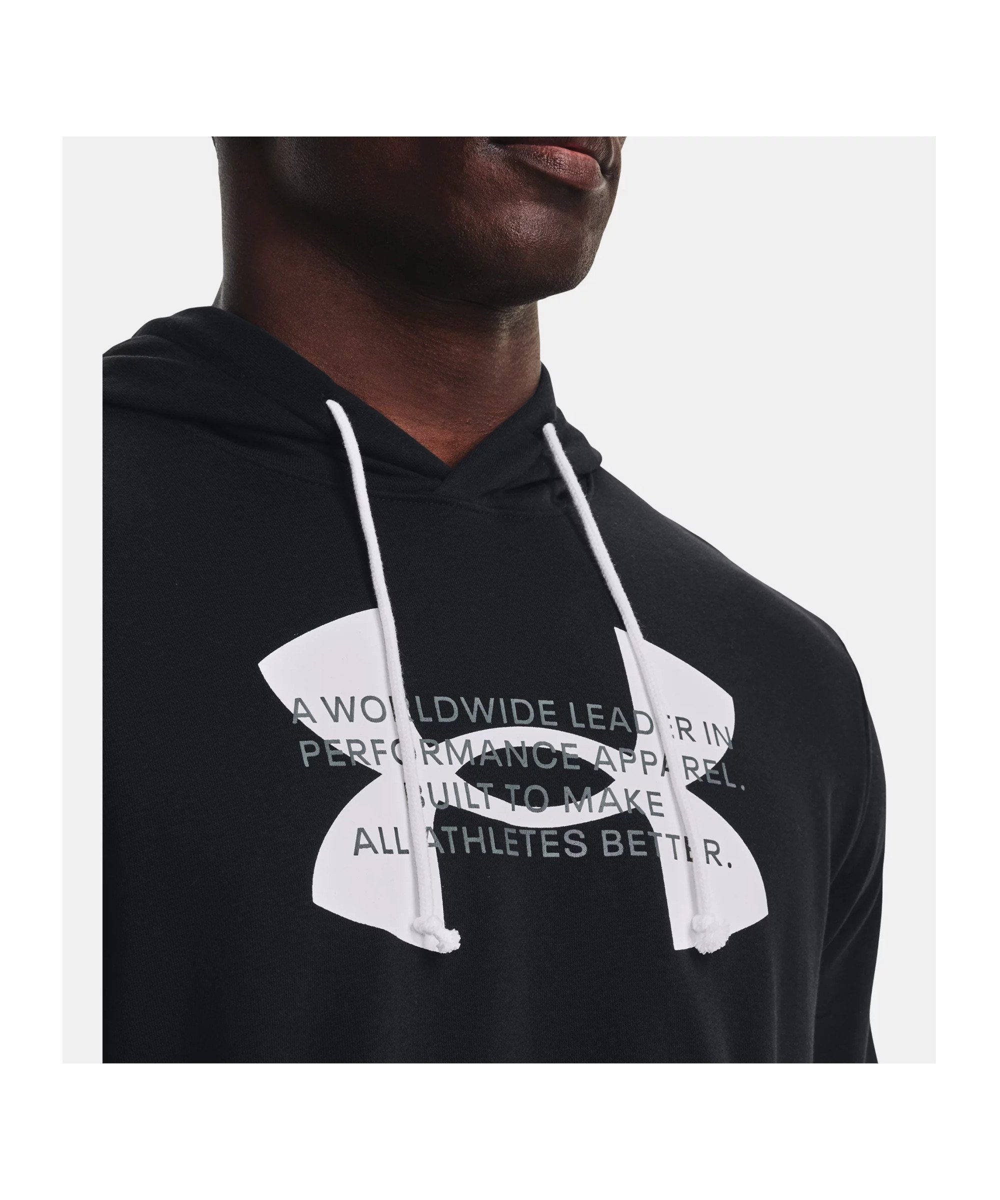Sweater Rival schwarz Terry Logo Under Hoody Armour®