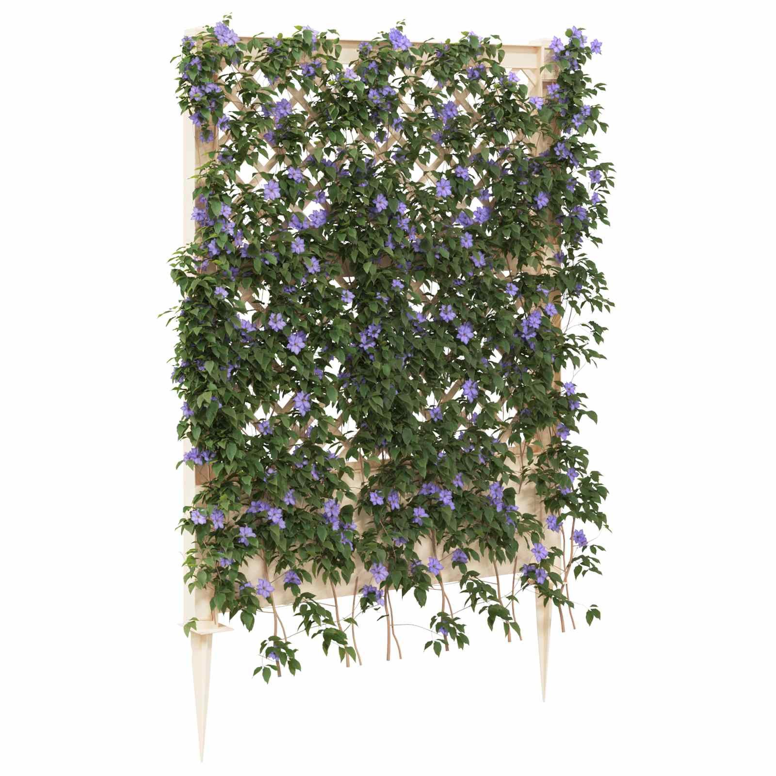 vidaXL Mülltonnenbox Trellis mit Spike PP Weiß (1 St)