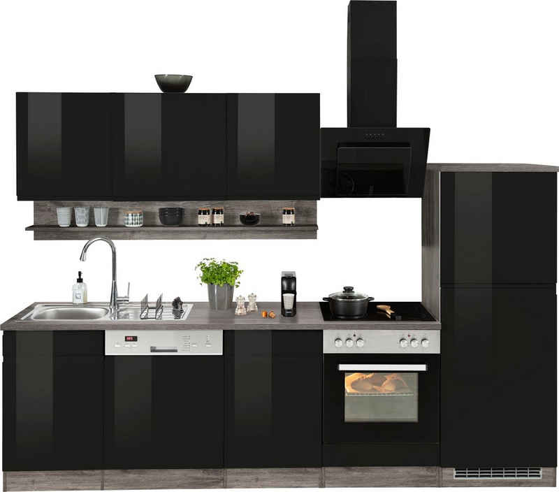 HELD MÖBEL Küche Virginia, Breite 280 cm, wahlweise mit E-Geräten