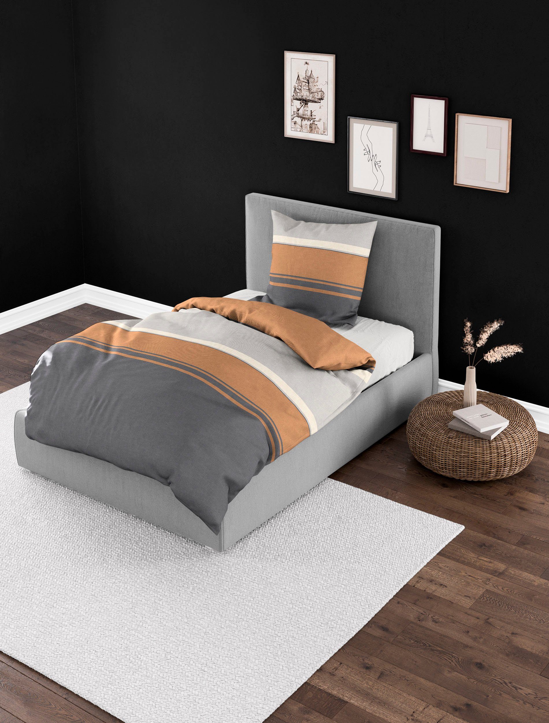BIERBAUM Bettwäsche 3892, Mako-Satin, 2 teilig, günstig online kaufen