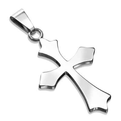 BUNGSA Anhänger Set Anhänger Keltenkreuz Silber aus Edelstahl Unisex (1-tlg), Pendant Halsketten