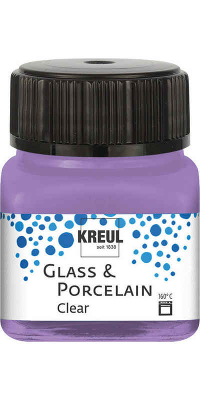Kreul Bastelfarbe Porzellanmalfarbe Glass & Porcelain Clear glänzend, 20 ml