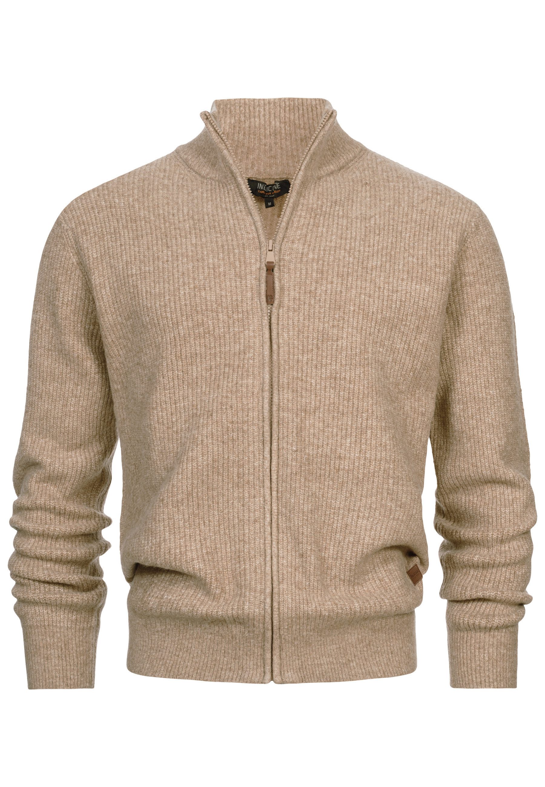 Indicode Cardigan Herren INPeace Cardigan Herrenstrickjacke