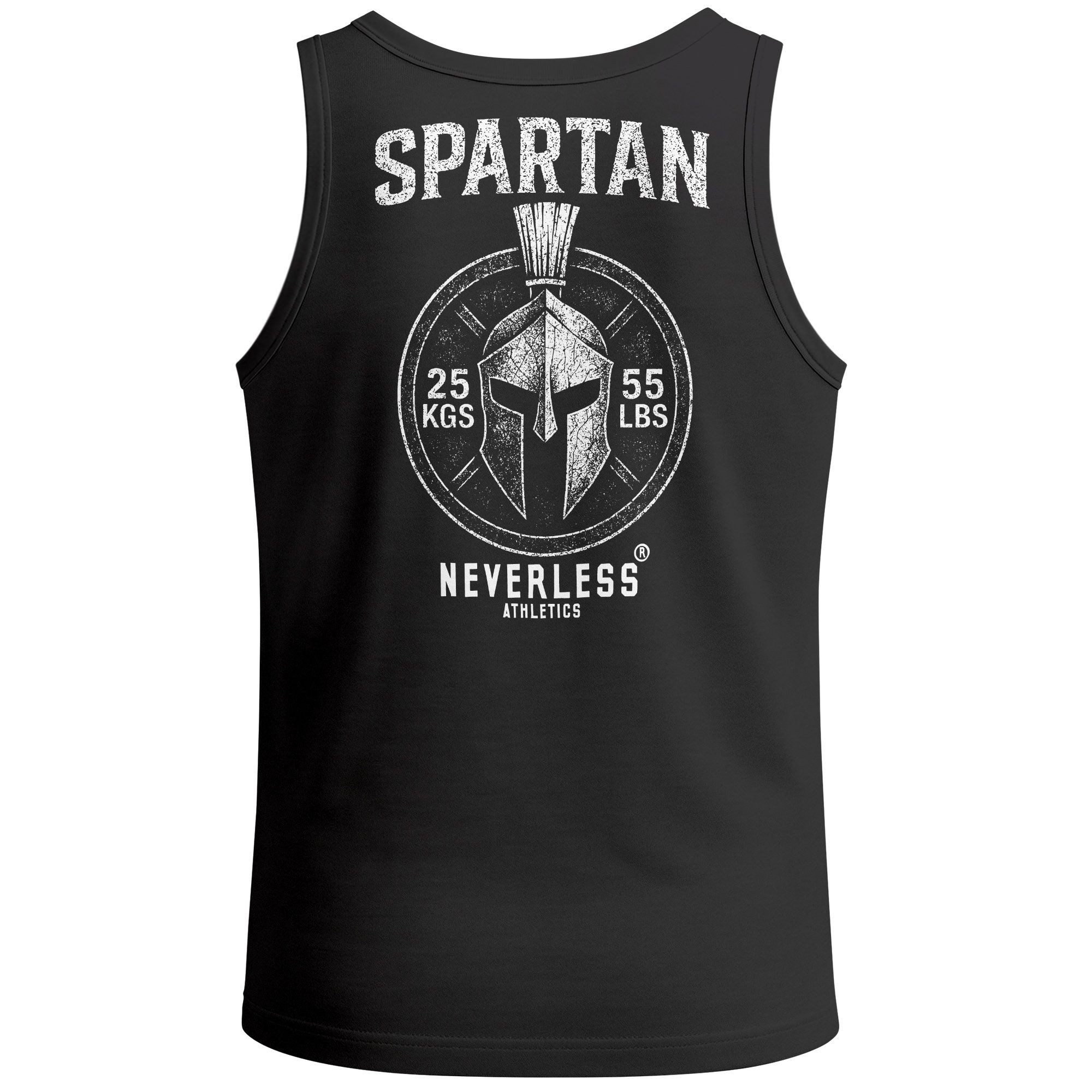 Tanktop Herren Tank-Top Backprint Gym Shirt mit Sparta Helm-Print –