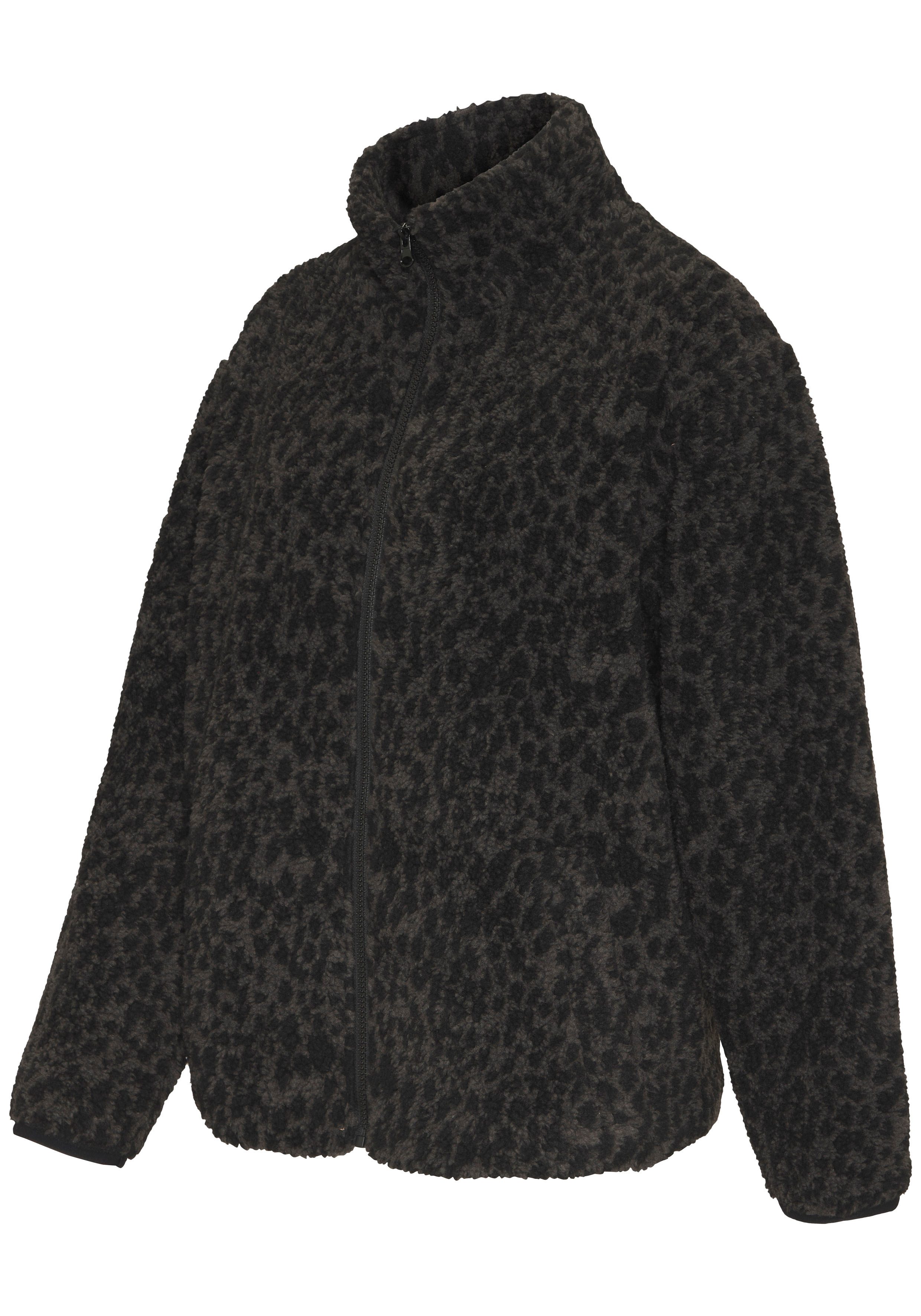 LASCANA Fleecejacke mit elegantem Leo-Muster – Bild 4 von 5