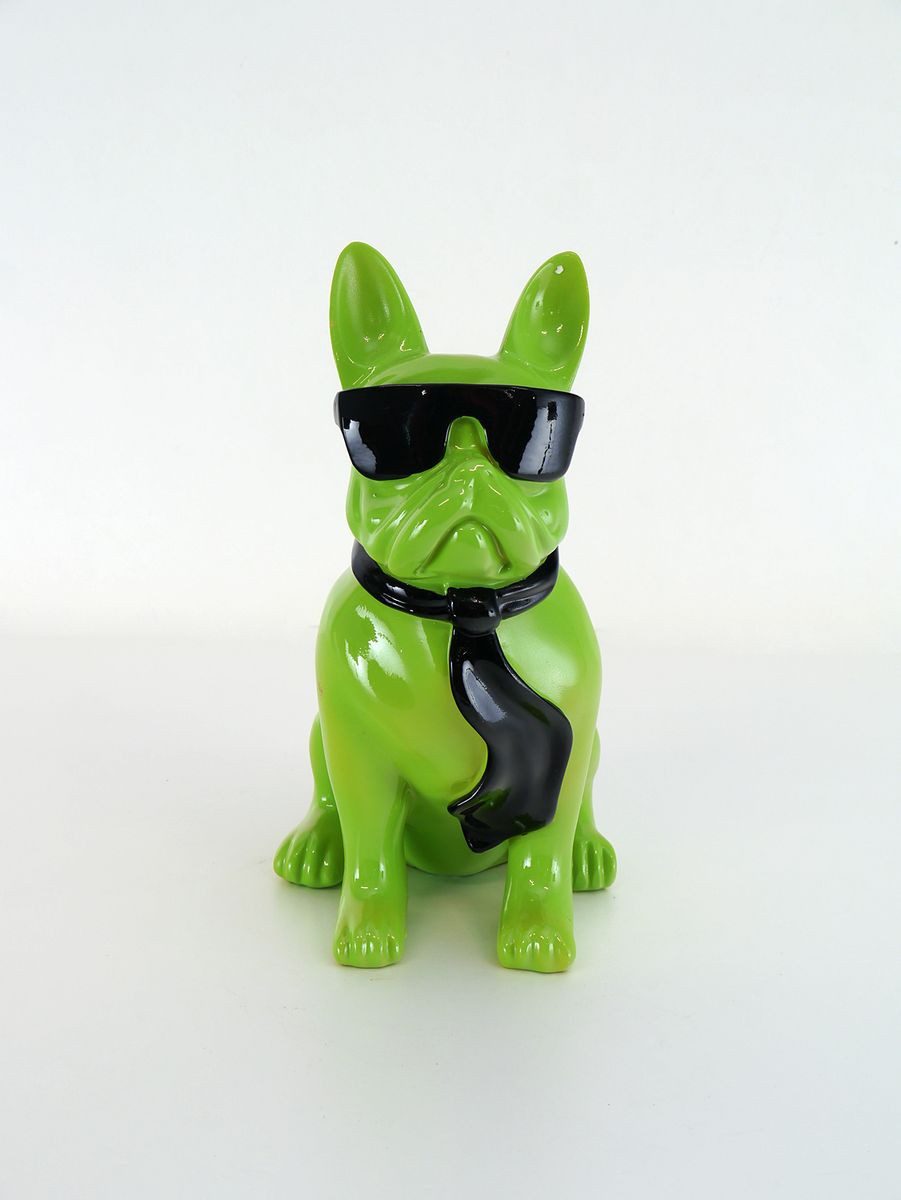 AFG Tierfigur Französische Bulldogge in grün günstig online kaufen