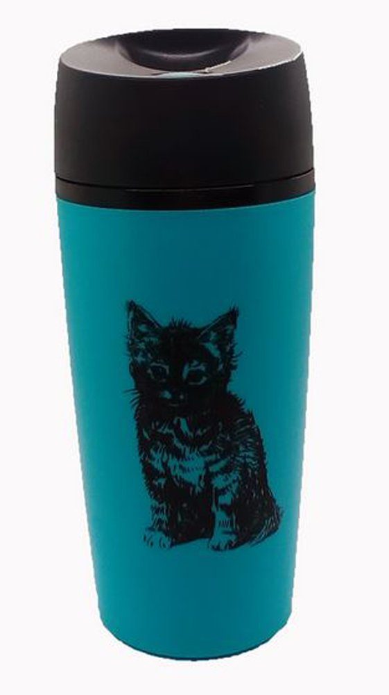 Primus Coffee-to-go-Becher Primus Kaffee- und Autobecher mit Motiven blau, Katze