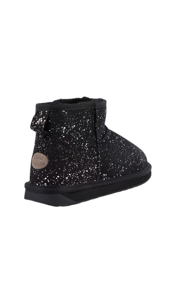 Emu Australia Stinger Micro Milkyway (Fütterung aus doppeülter Schaffswolle) schwarz Winterstiefel