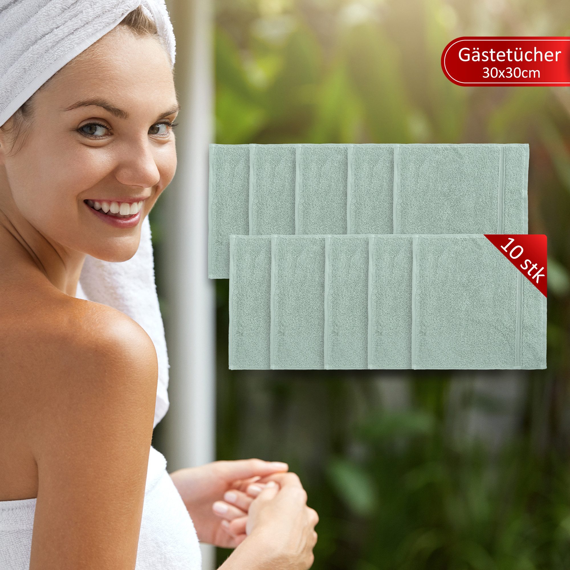 Veluna Home Gästehandtücher 30x30 cm Premium günstig online kaufen