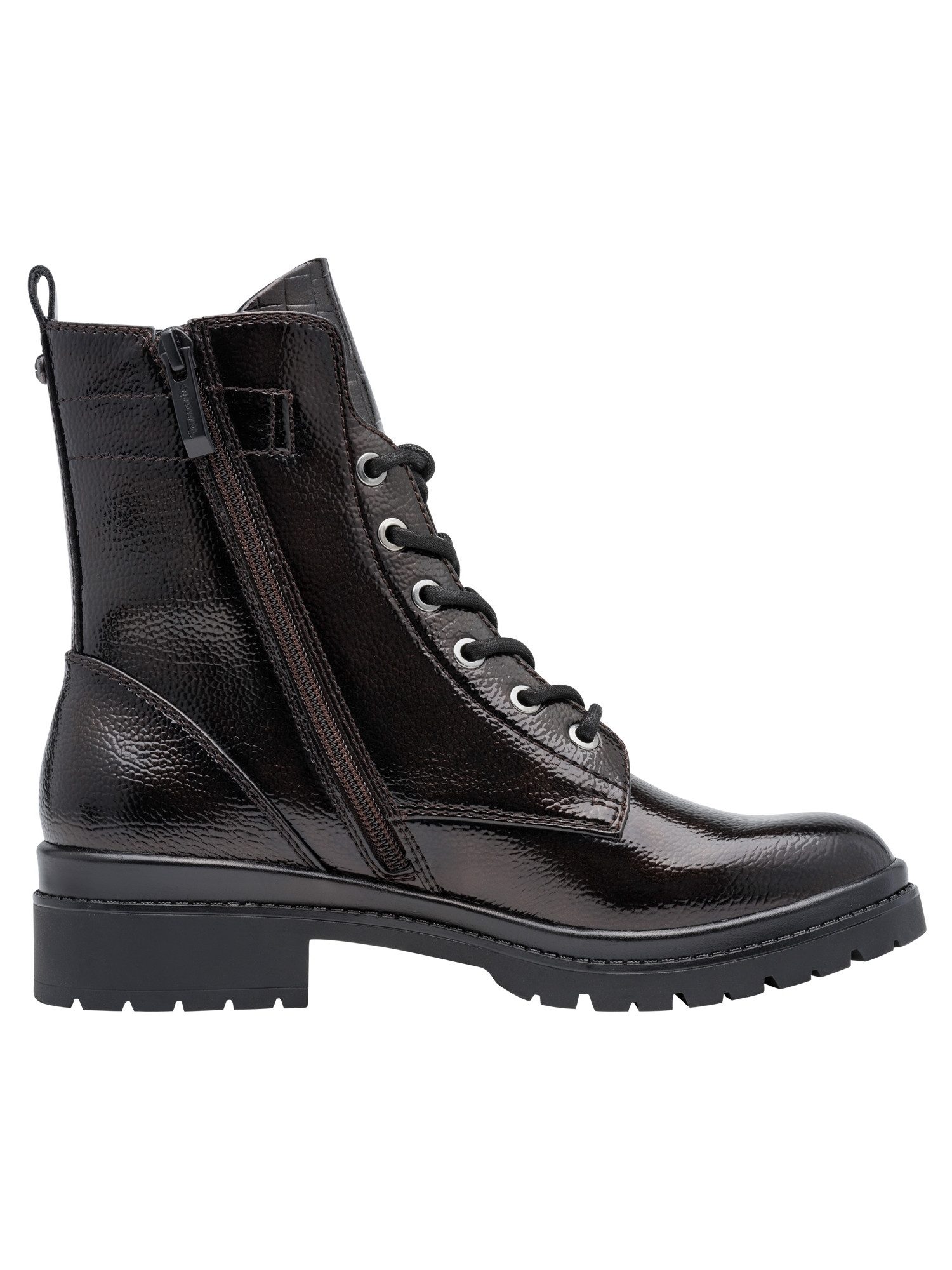 Tamaris Removable Sock, rem.sock/TOUCHI mit Absatz Schnürstiefelette Removable Sock