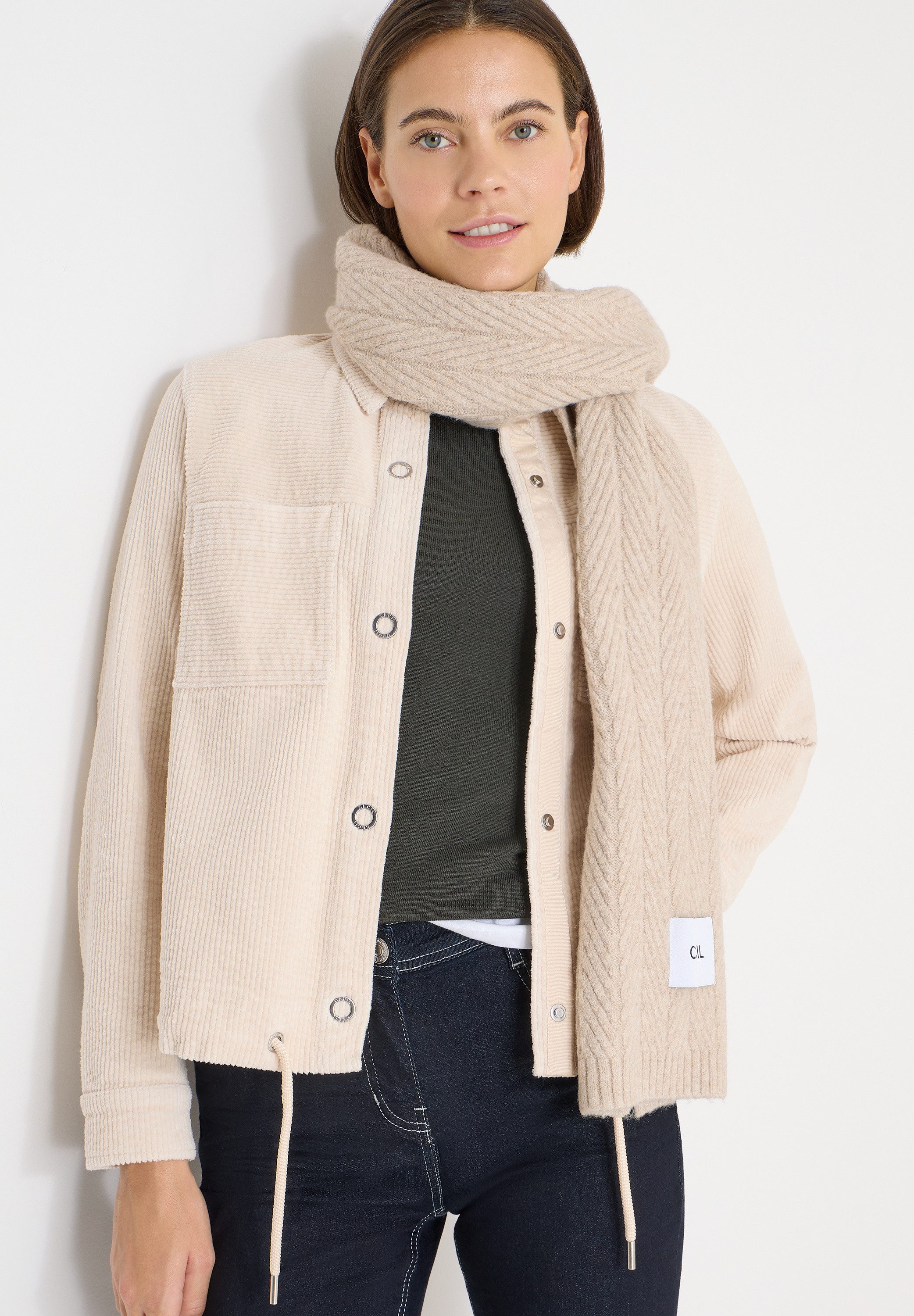 CECIL Cordjacke aus Baumwolle mit Stretchanteil