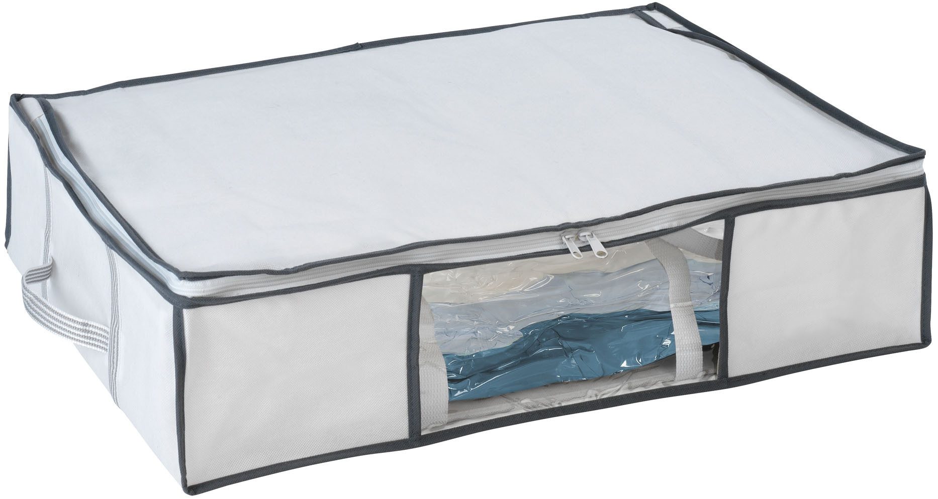 WENKO Unterbettkommode Vakuum Soft Box, integrierte Vakuum-Tasche & Blitzventil, bis zu 75 % Platzersparnis