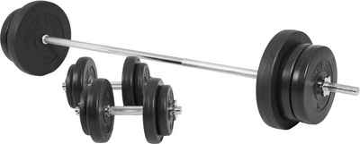 GORILLA SPORTS Hantel-Set Langhantelset Kunststoff 70 kg